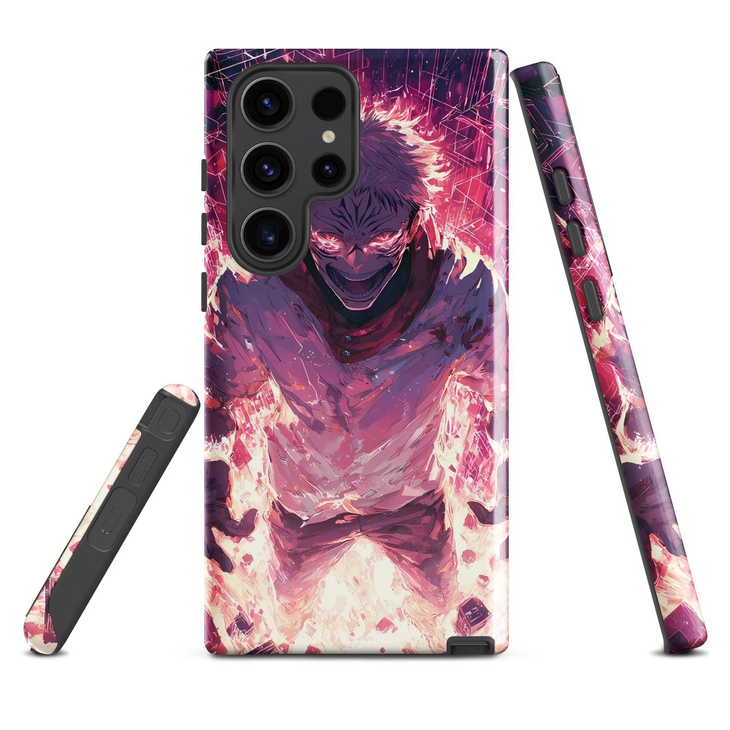 Ryomen Sukuna Samsung Phone Case, Jujutsu Kaisen Anime Fan Art - Chromavolt