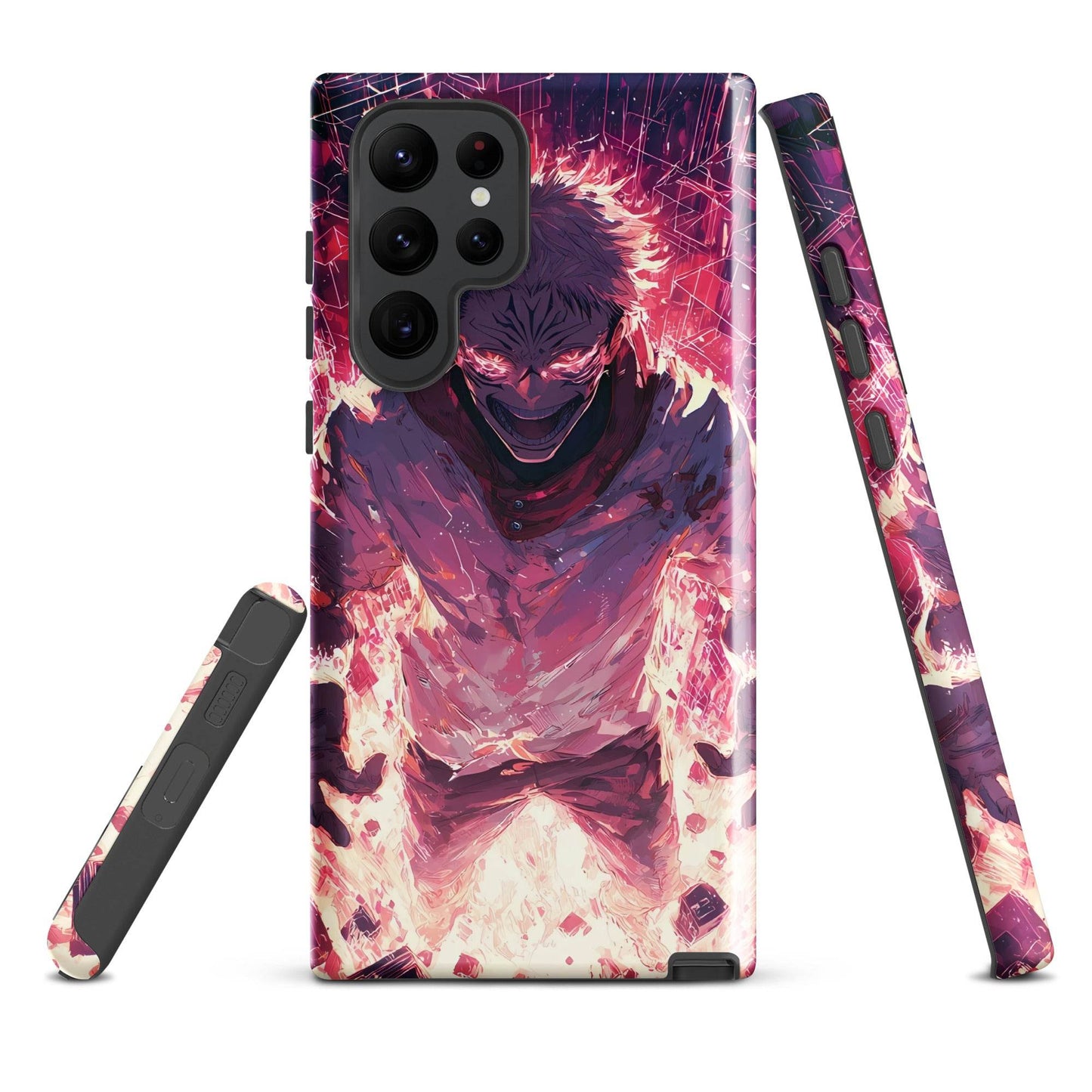 Ryomen Sukuna Samsung Phone Case, Jujutsu Kaisen Anime Fan Art - Chromavolt