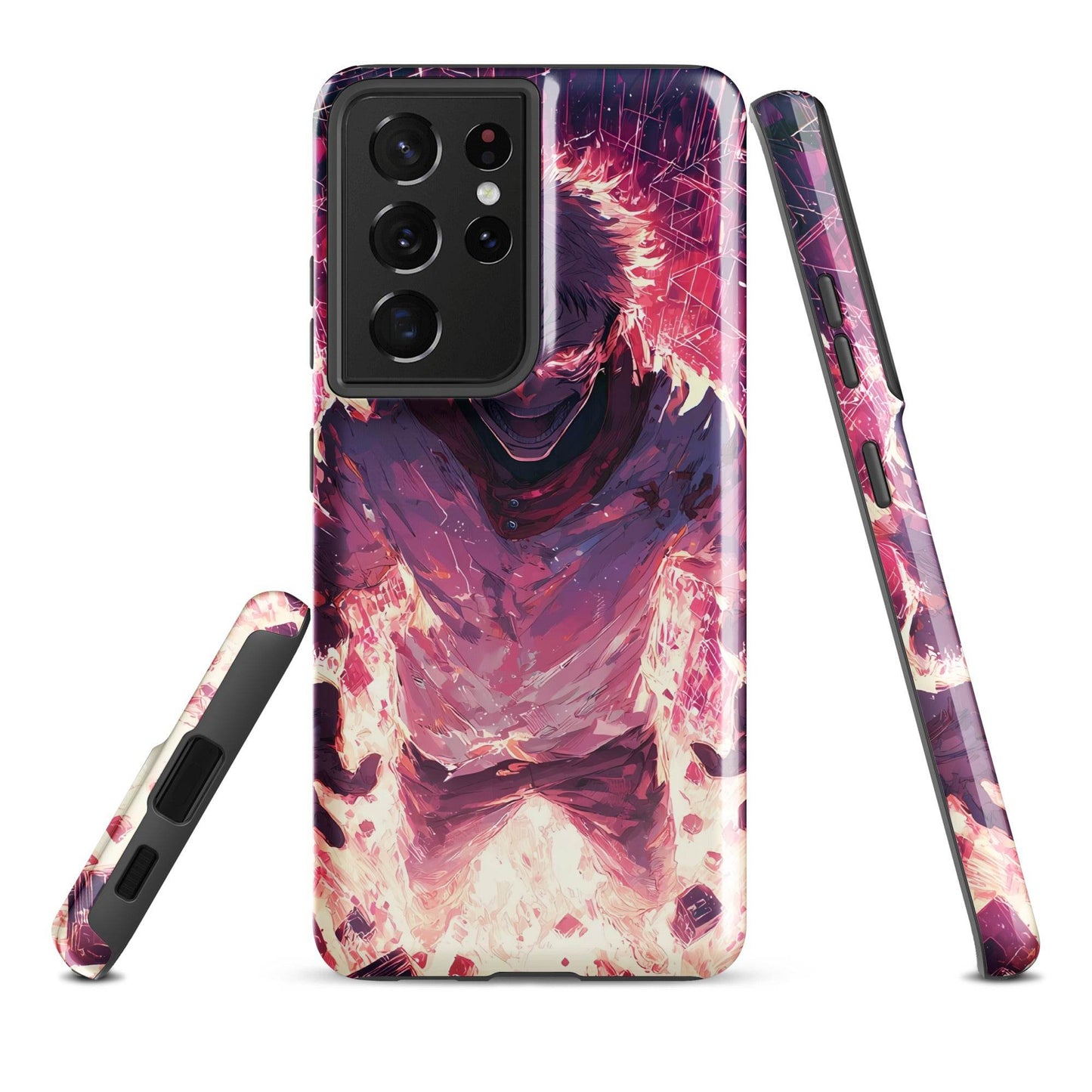 Ryomen Sukuna Samsung Phone Case, Jujutsu Kaisen Anime Fan Art - Chromavolt
