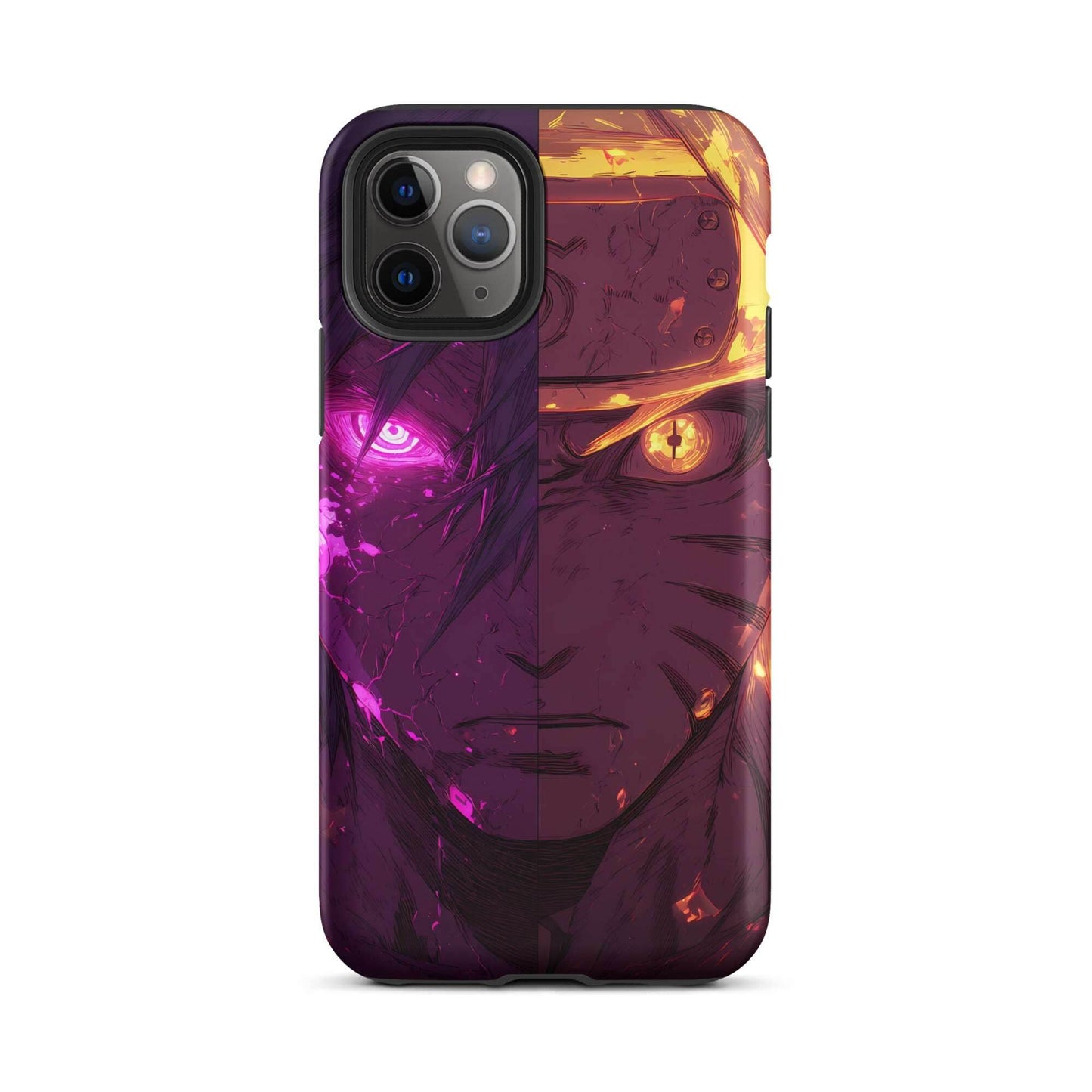 Sasuke Uchiha and Naruto Uzumaki, Naruto Shippuden Anime Tough Case for iPhone - Chromavolt