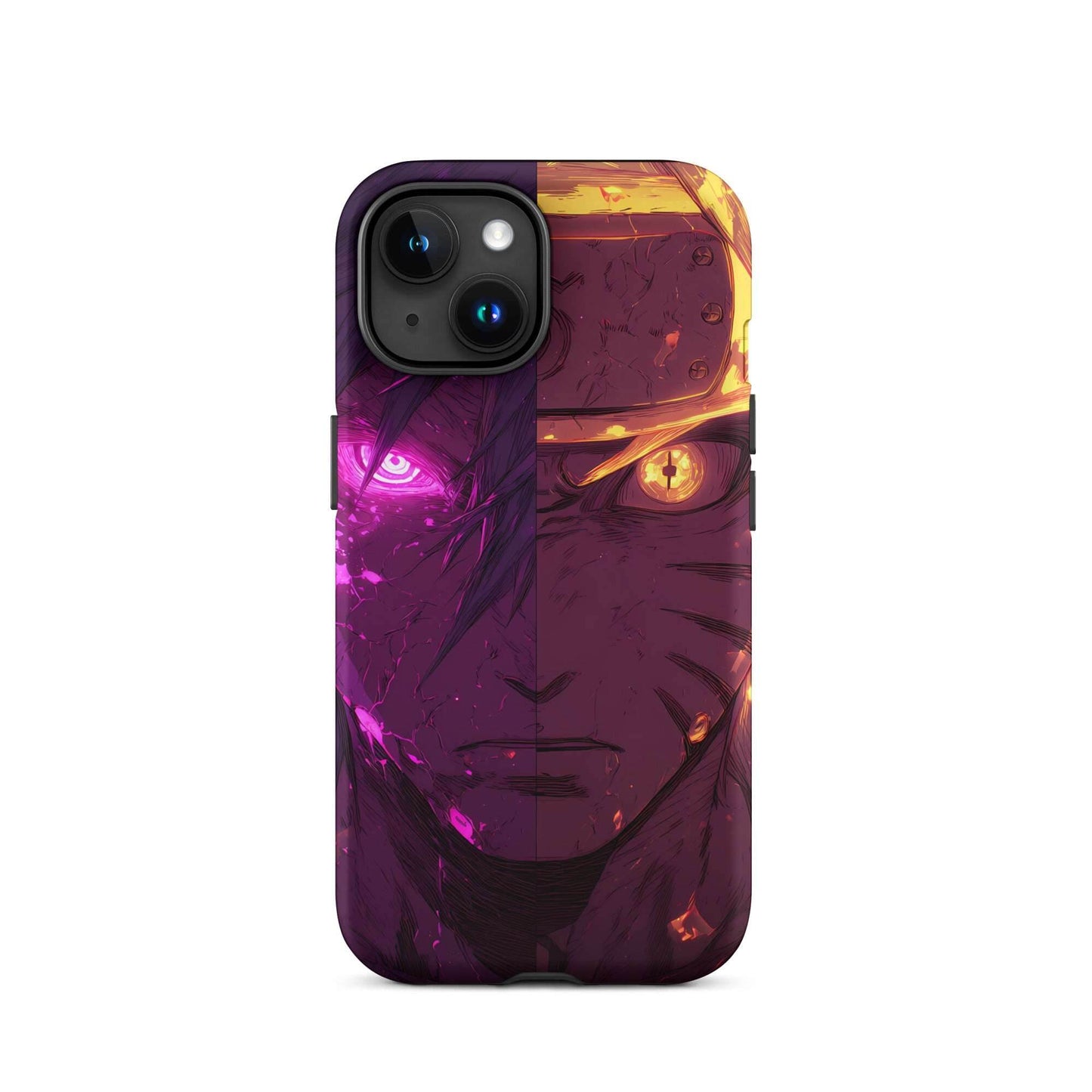 Sasuke Uchiha and Naruto Uzumaki, Naruto Shippuden Anime Tough Case for iPhone - Chromavolt