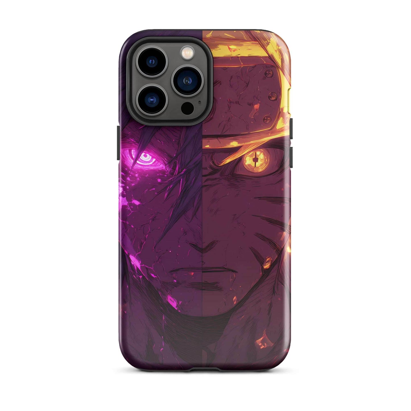 Sasuke Uchiha and Naruto Uzumaki, Naruto Shippuden Anime Tough Case for iPhone - Chromavolt