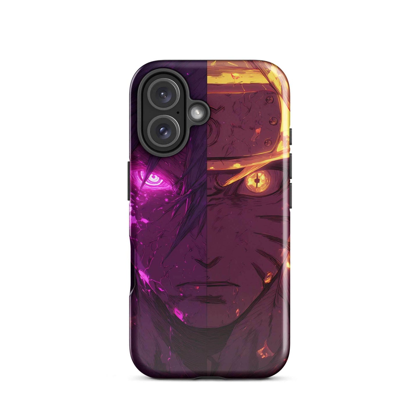Sasuke Uchiha and Naruto Uzumaki, Naruto Shippuden Anime Tough Case for iPhone - Chromavolt