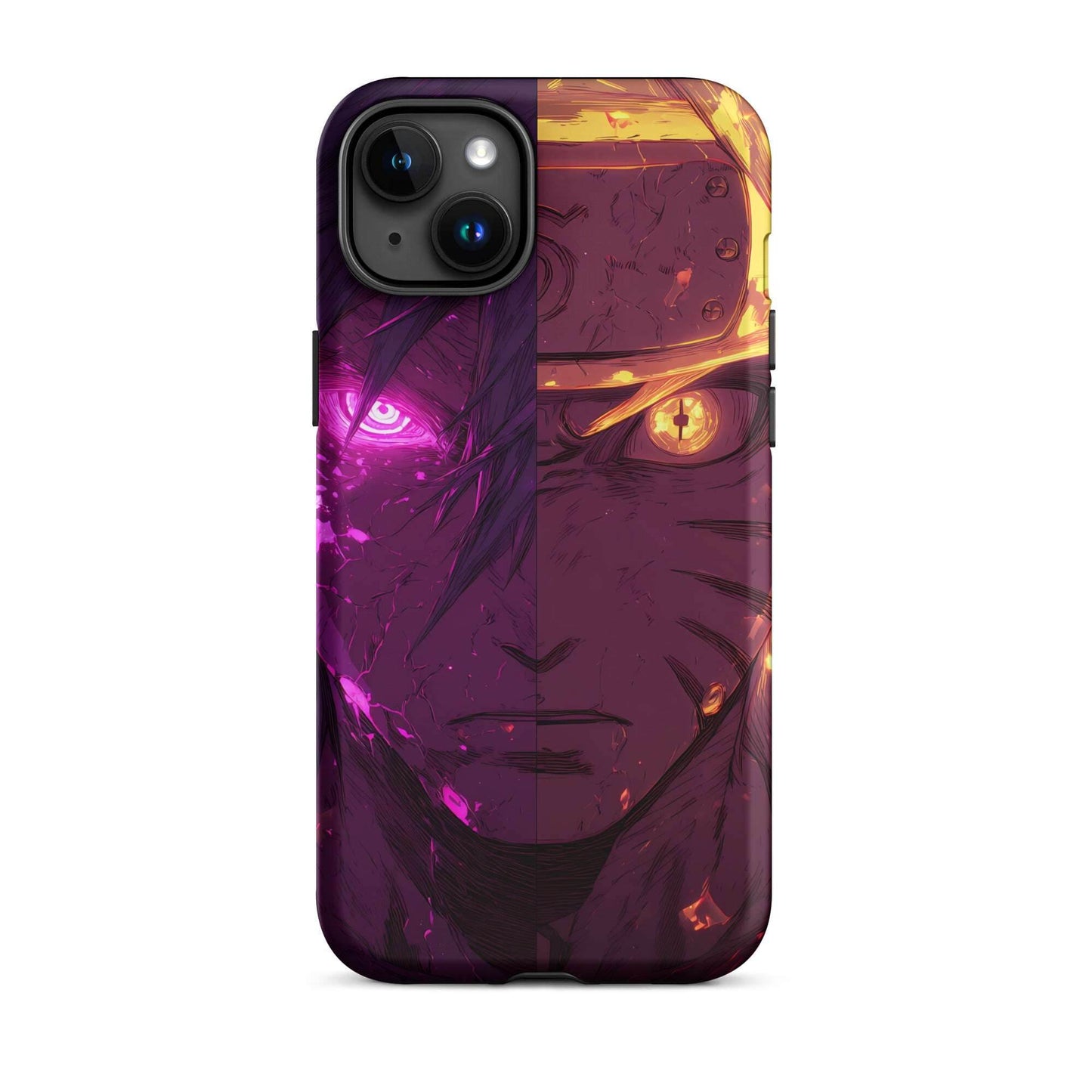 Sasuke Uchiha and Naruto Uzumaki, Naruto Shippuden Anime Tough Case for iPhone - Chromavolt