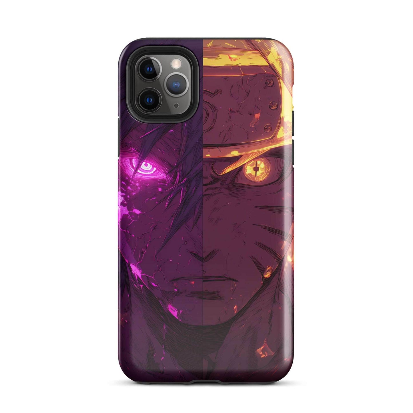 Sasuke Uchiha and Naruto Uzumaki, Naruto Shippuden Anime Tough Case for iPhone - Chromavolt