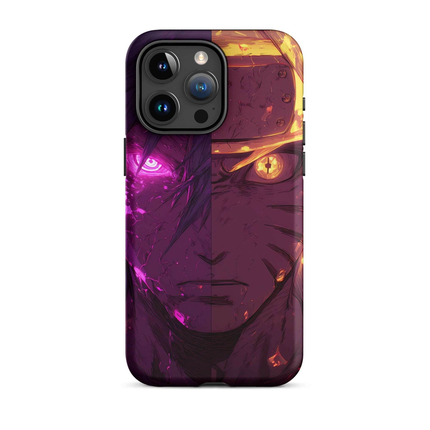Sasuke Uchiha and Naruto Uzumaki, Naruto Shippuden Anime Tough Case for iPhone - Chromavolt
