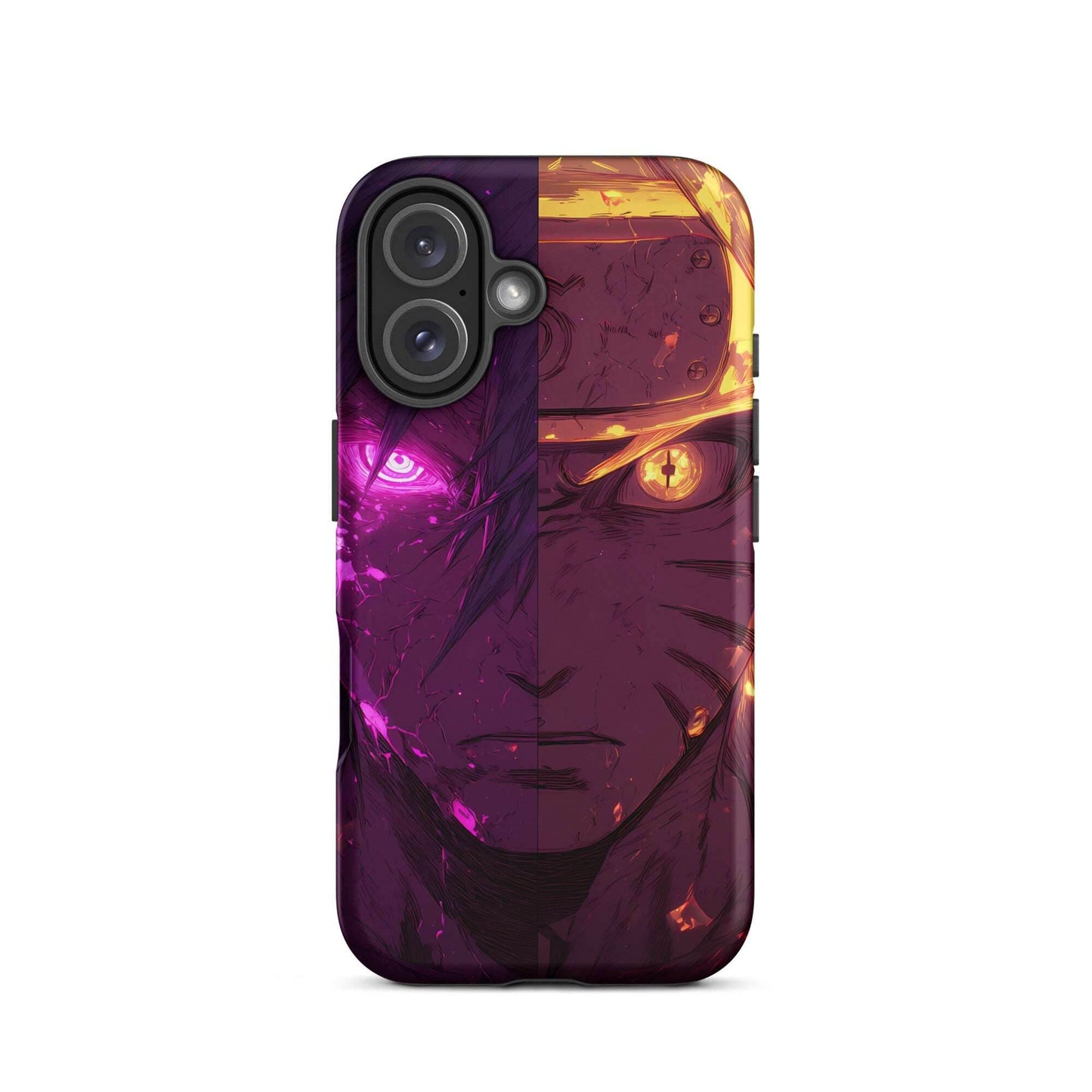 Sasuke Uchiha and Naruto Uzumaki, Naruto Shippuden Anime Tough Case for iPhone - Chromavolt