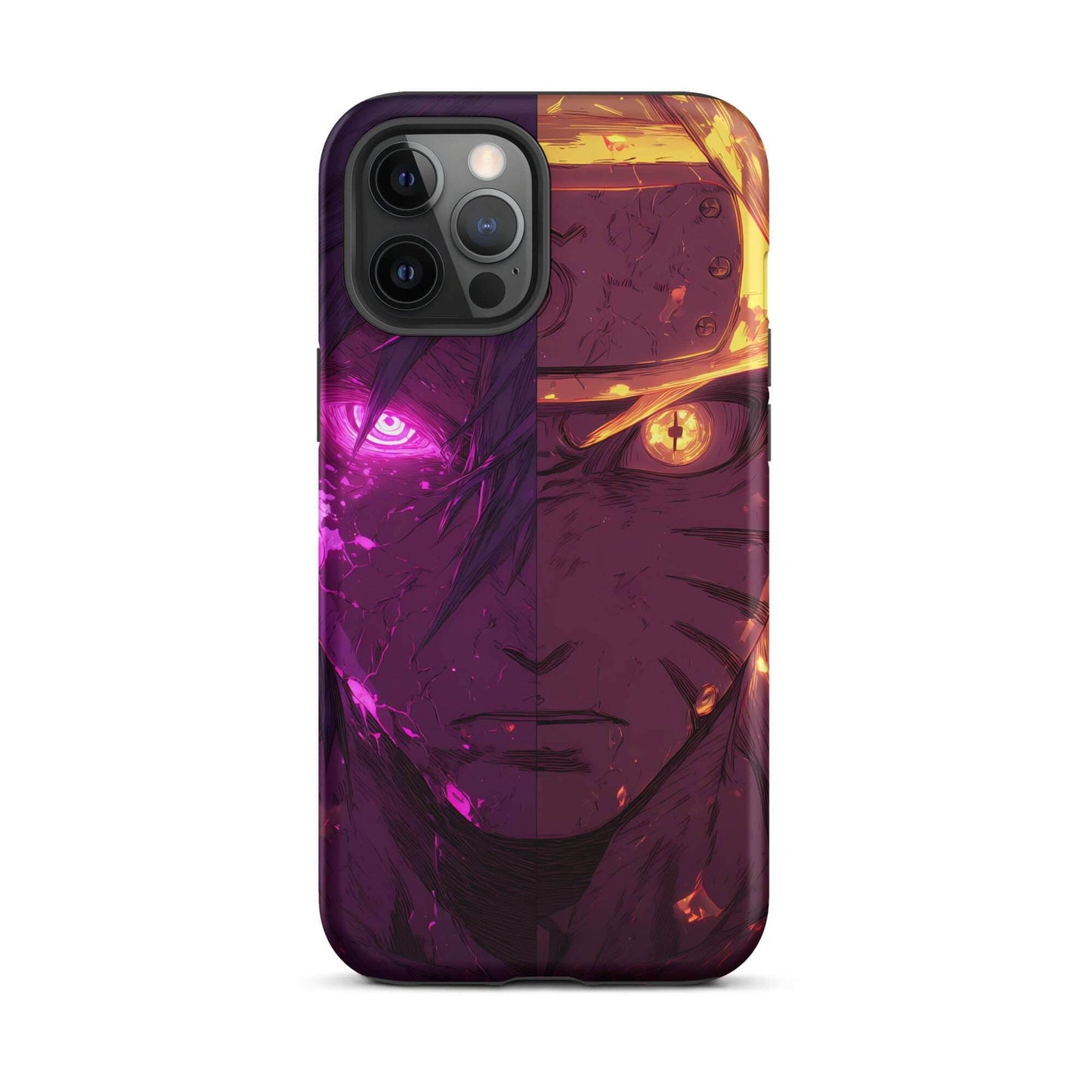 Sasuke Uchiha and Naruto Uzumaki, Naruto Shippuden Anime Tough Case for iPhone - Chromavolt