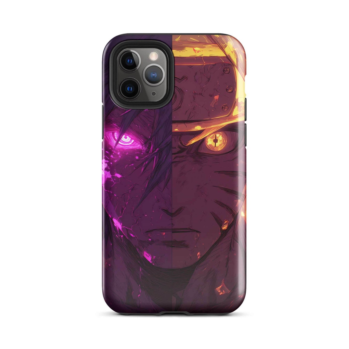 Sasuke Uchiha and Naruto Uzumaki, Naruto Shippuden Anime Tough Case for iPhone - Chromavolt