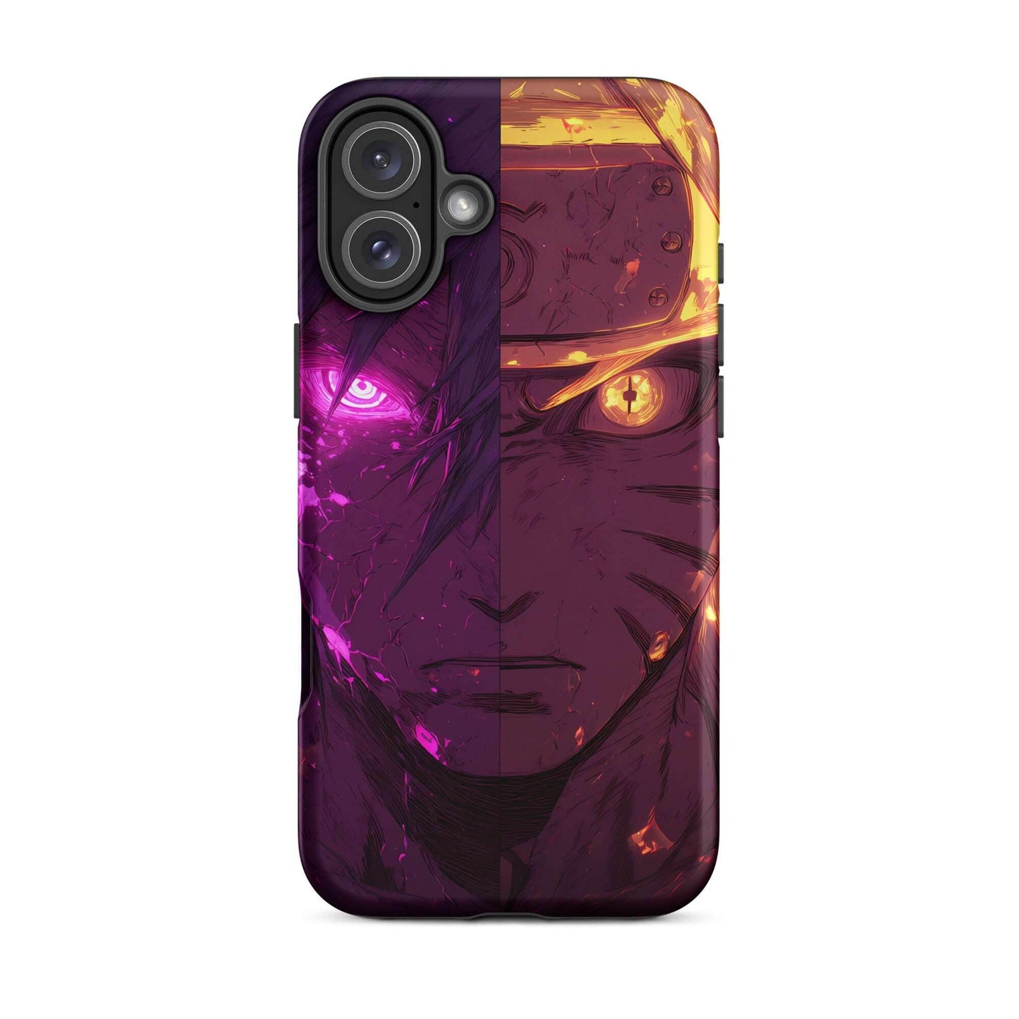 Sasuke Uchiha and Naruto Uzumaki, Naruto Shippuden Anime Tough Case for iPhone - Chromavolt