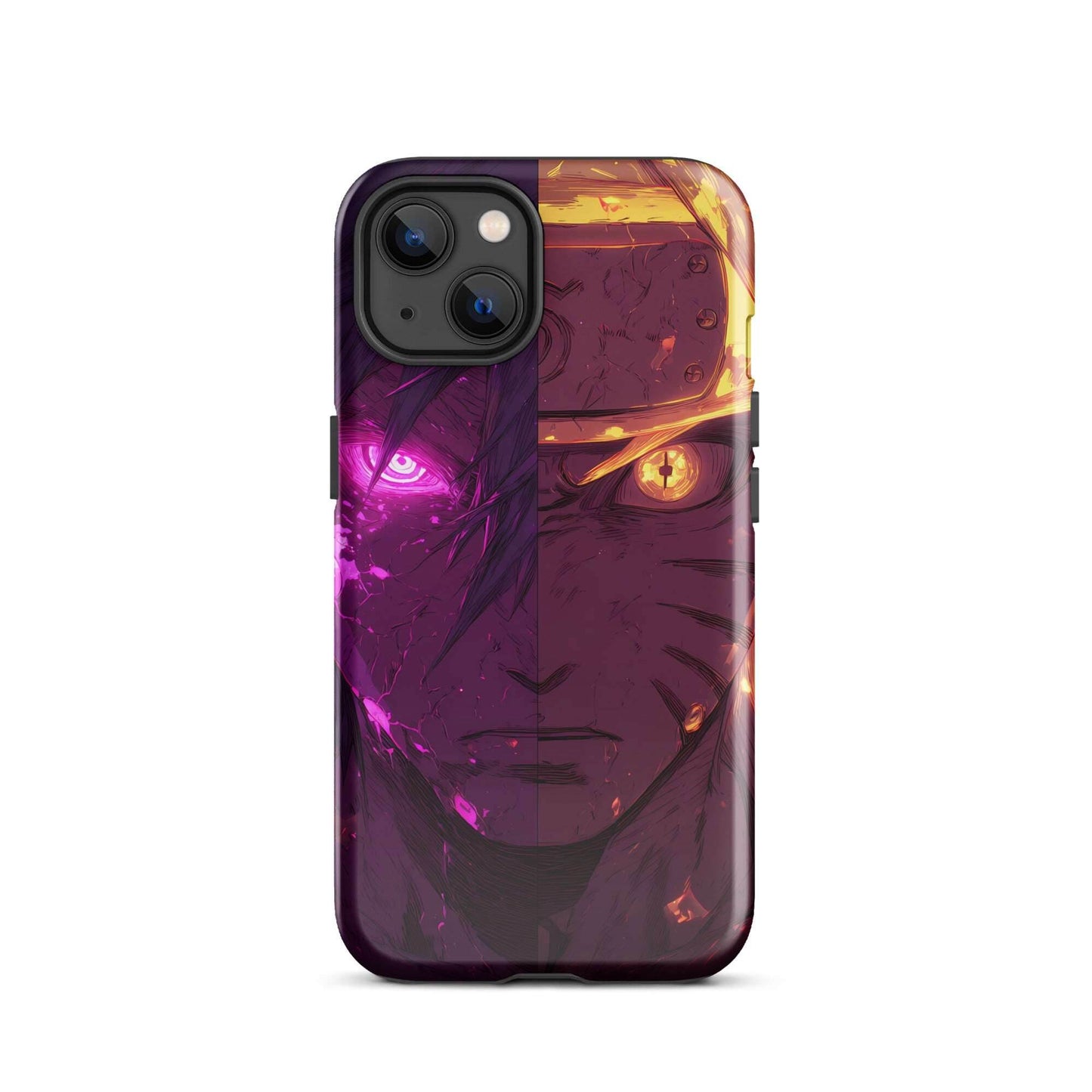 Sasuke Uchiha and Naruto Uzumaki, Naruto Shippuden Anime Tough Case for iPhone - Chromavolt