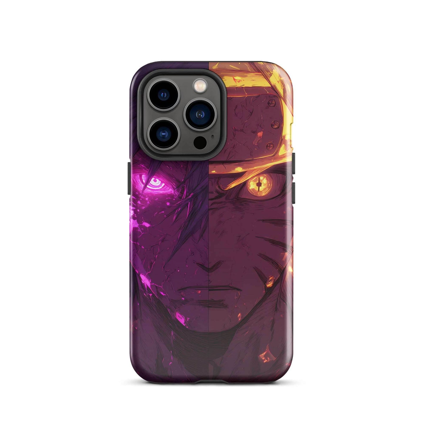 Sasuke Uchiha and Naruto Uzumaki, Naruto Shippuden Anime Tough Case for iPhone - Chromavolt