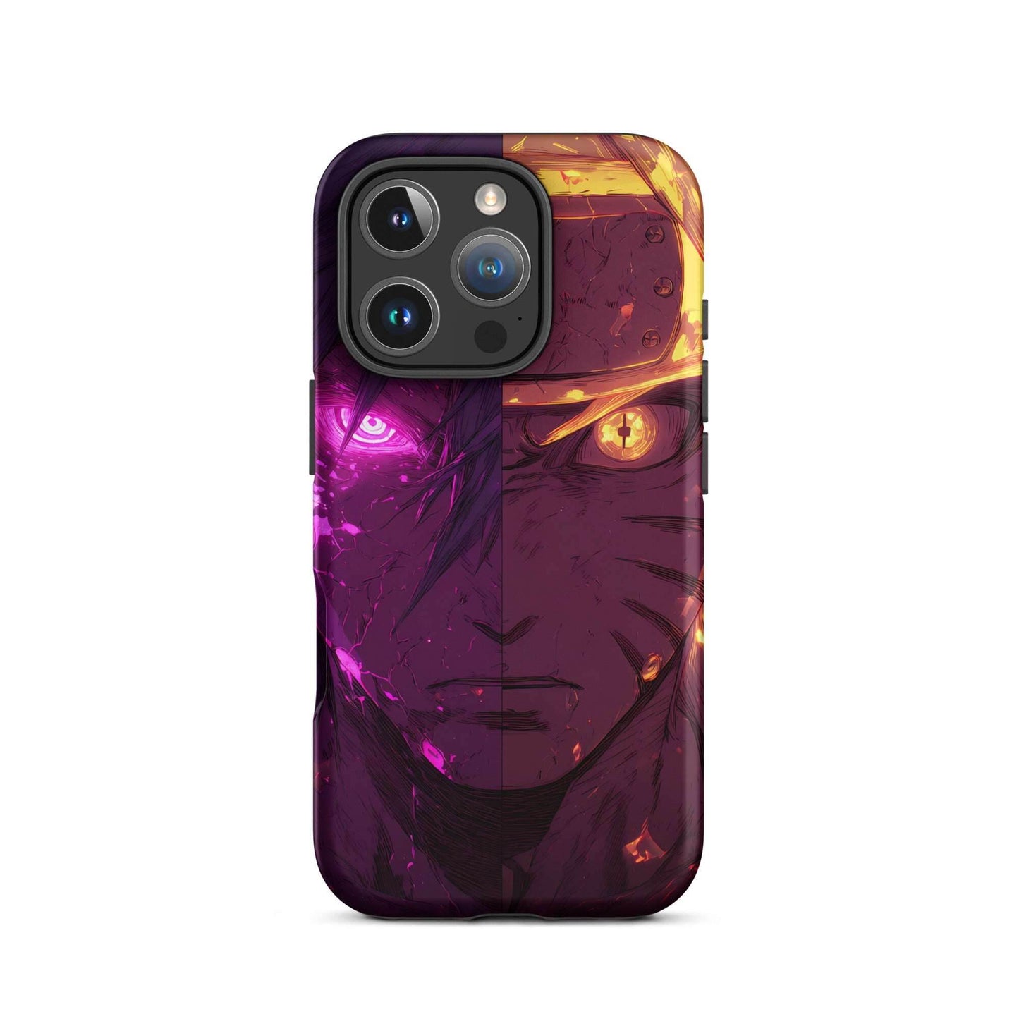 Sasuke Uchiha and Naruto Uzumaki, Naruto Shippuden Anime Tough Case for iPhone - Chromavolt