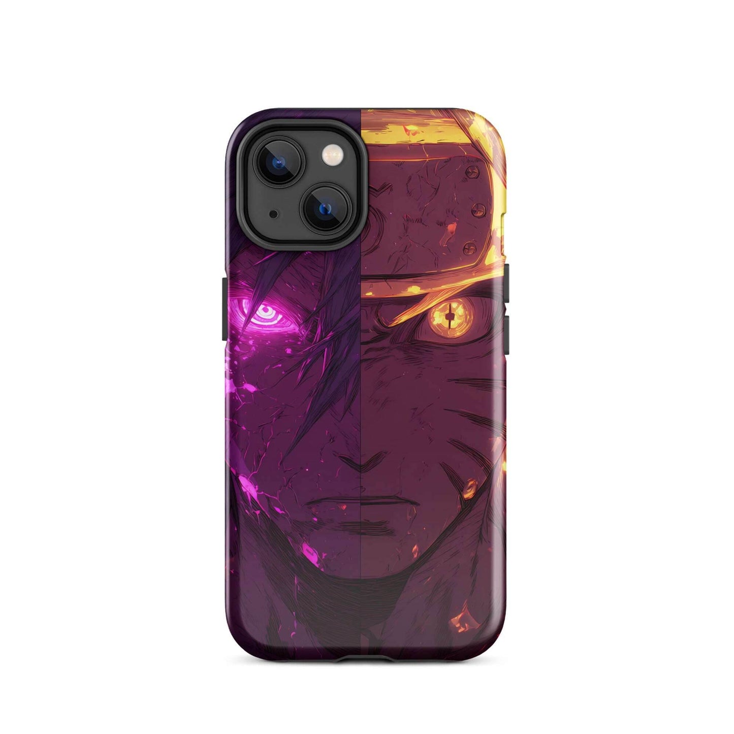 Sasuke Uchiha and Naruto Uzumaki, Naruto Shippuden Anime Tough Case for iPhone - Chromavolt