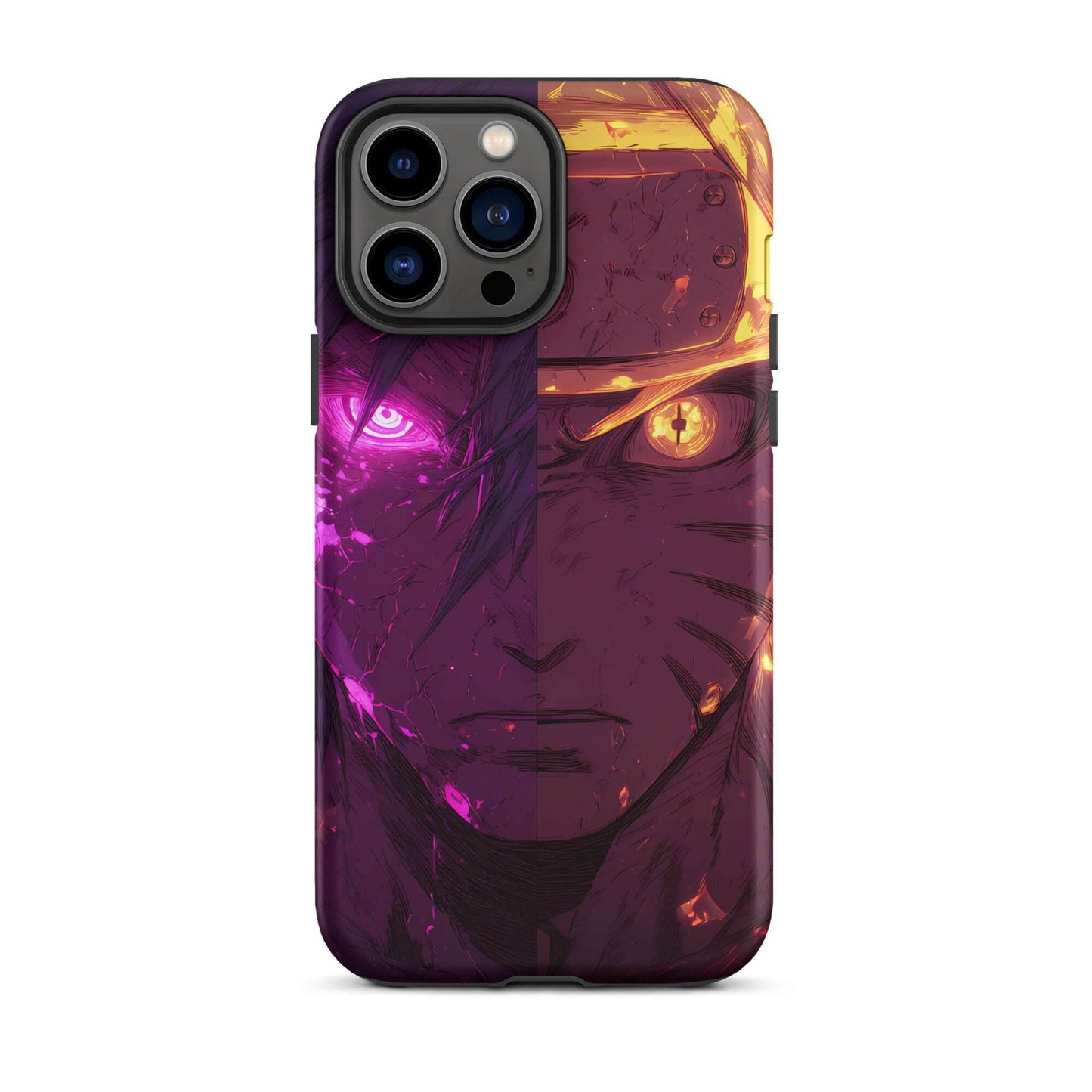 Sasuke Uchiha and Naruto Uzumaki, Naruto Shippuden Anime Tough Case for iPhone - Chromavolt