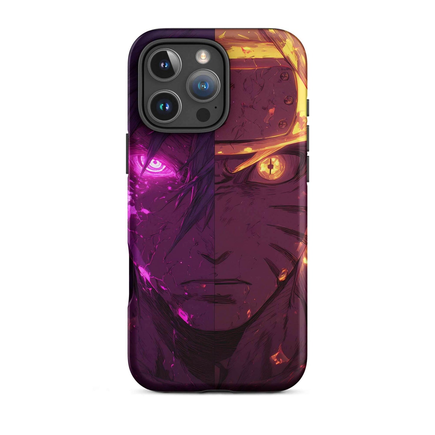 Sasuke Uchiha and Naruto Uzumaki, Naruto Shippuden Anime Tough Case for iPhone - Chromavolt