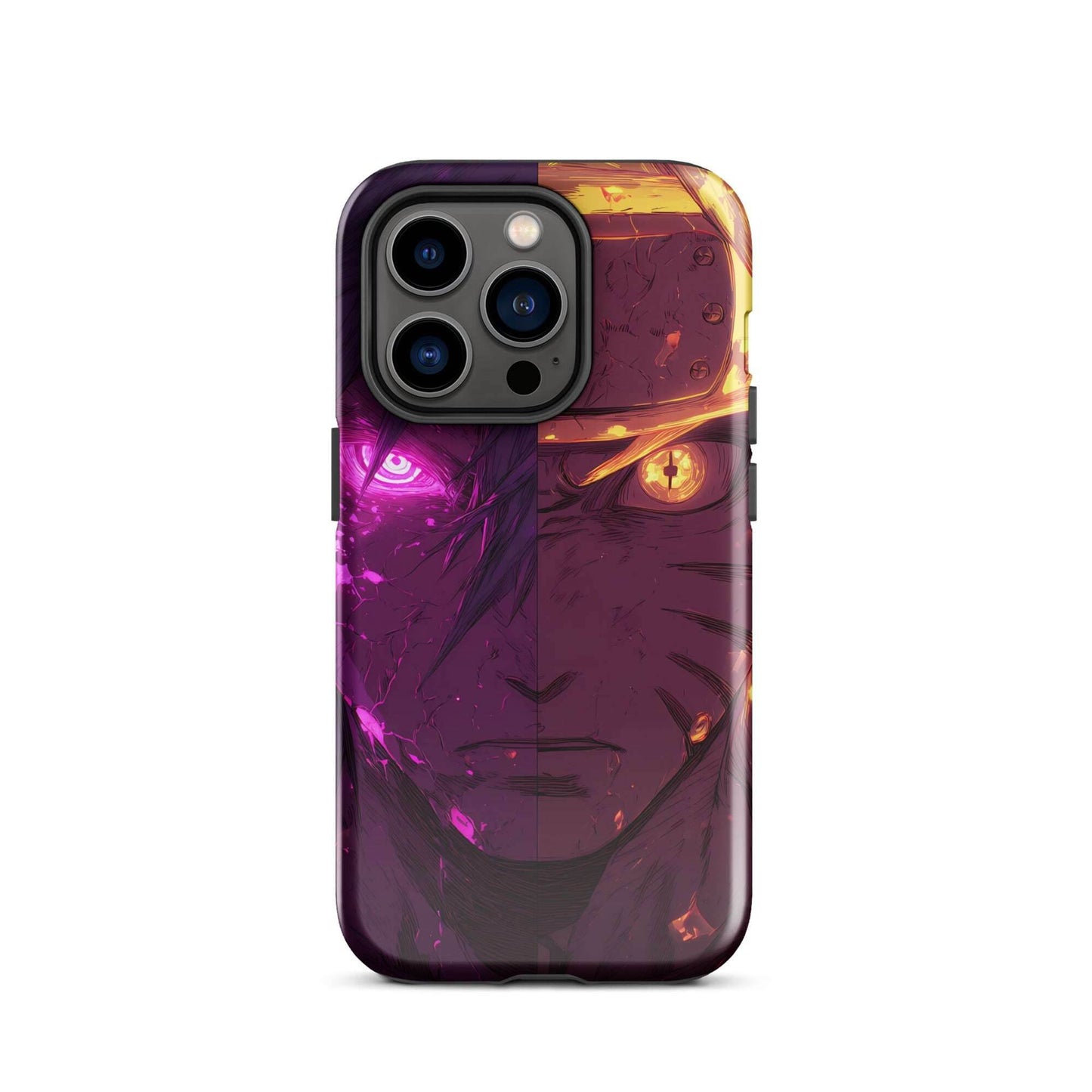 Sasuke Uchiha and Naruto Uzumaki, Naruto Shippuden Anime Tough Case for iPhone - Chromavolt