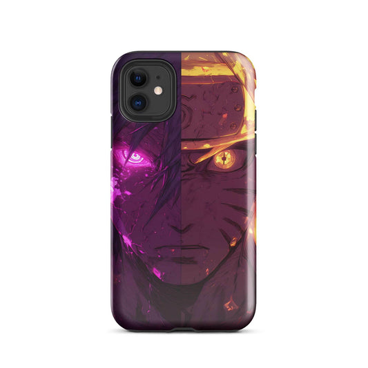 Sasuke Uchiha and Naruto Uzumaki, Naruto Shippuden Anime Tough Case for iPhone - Chromavolt