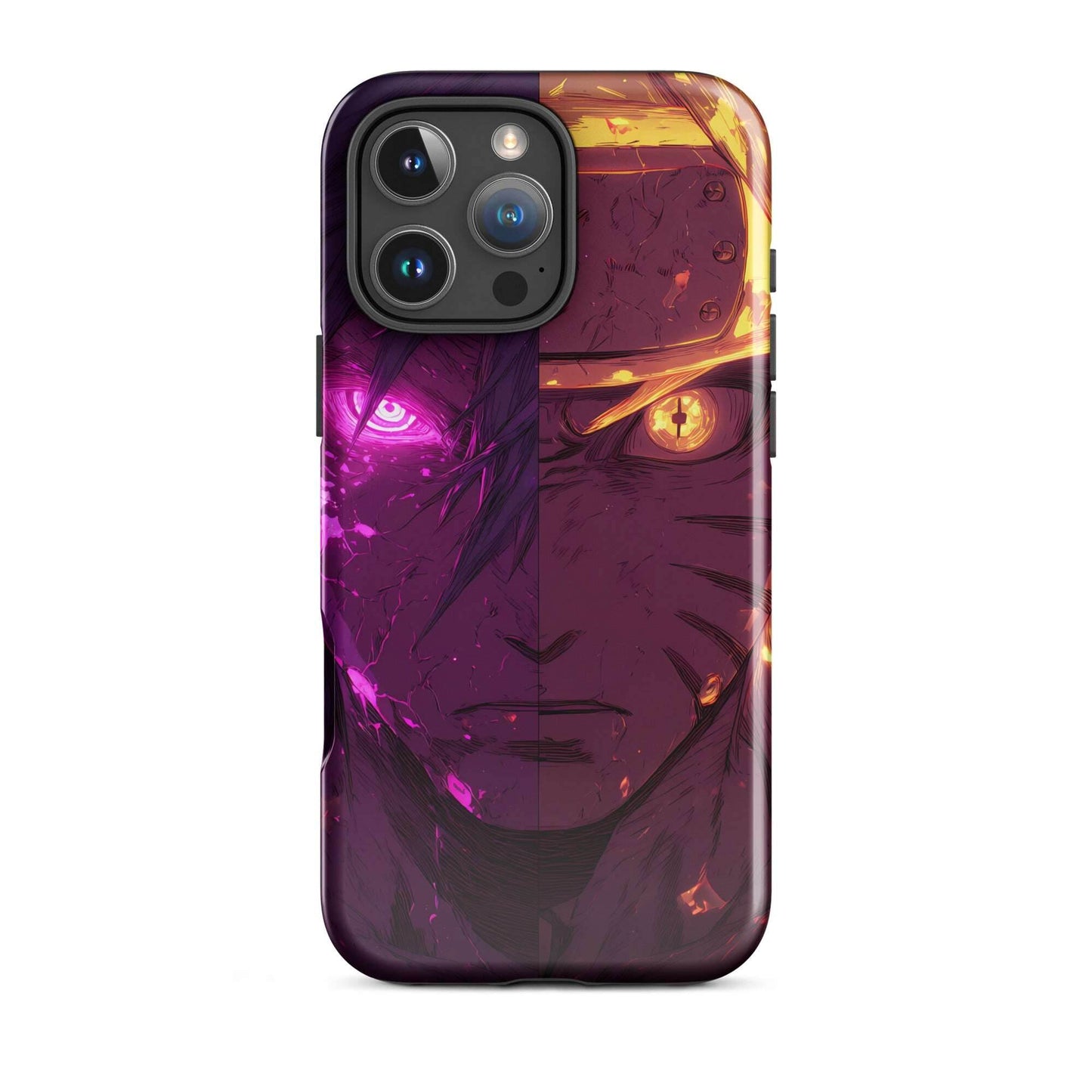 Sasuke Uchiha and Naruto Uzumaki, Naruto Shippuden Anime Tough Case for iPhone - Chromavolt
