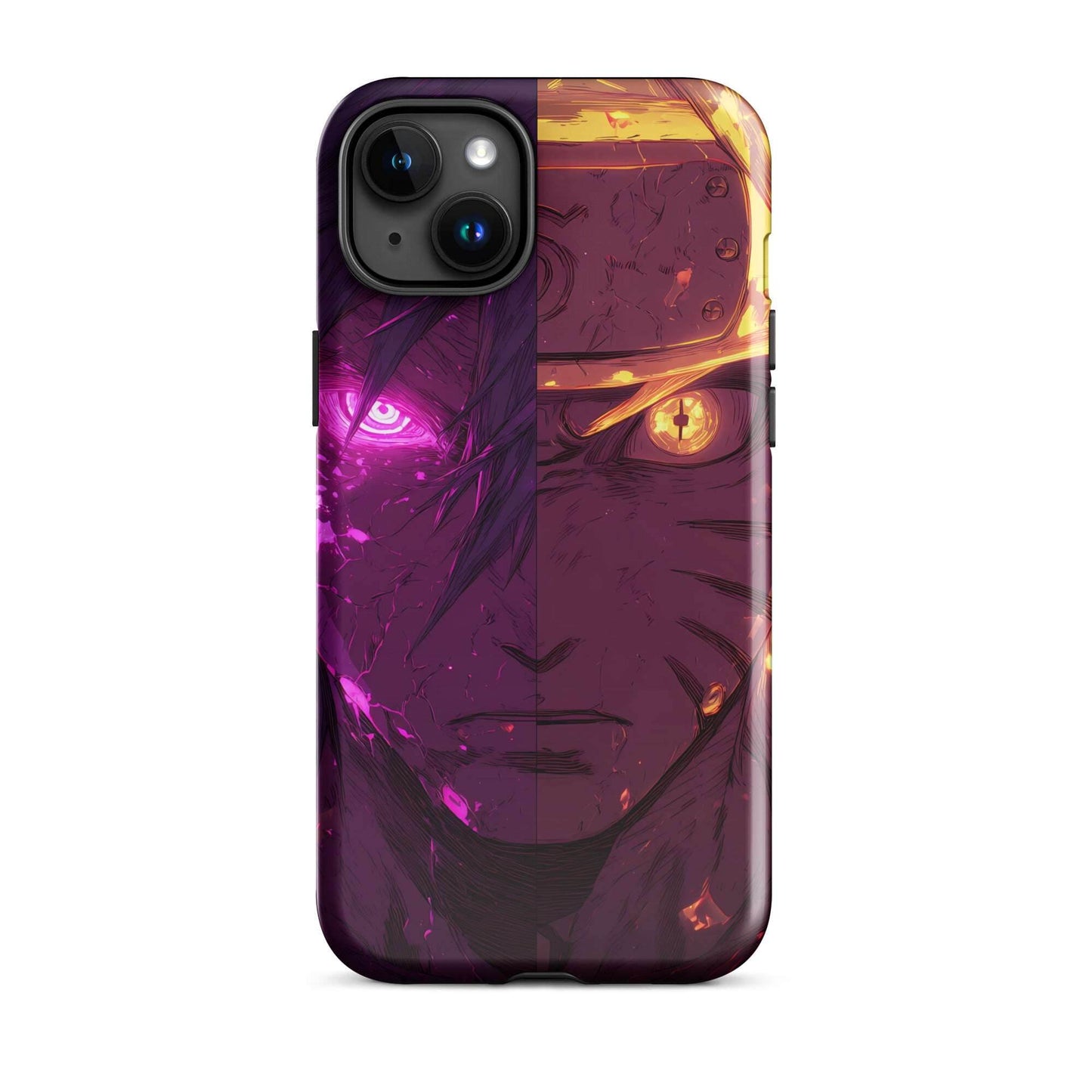 Sasuke Uchiha and Naruto Uzumaki, Naruto Shippuden Anime Tough Case for iPhone - Chromavolt