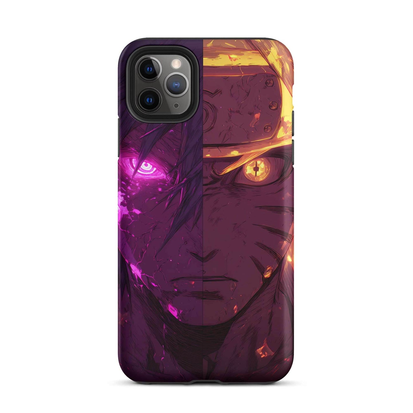 Sasuke Uchiha and Naruto Uzumaki, Naruto Shippuden Anime Tough Case for iPhone - Chromavolt