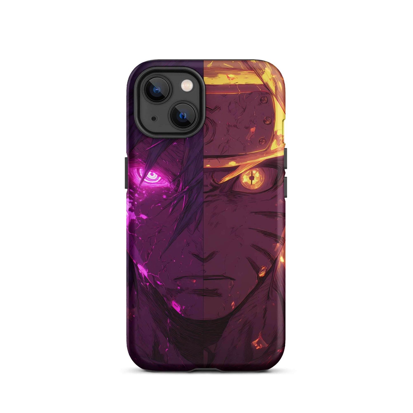Sasuke Uchiha and Naruto Uzumaki, Naruto Shippuden Anime Tough Case for iPhone - Chromavolt