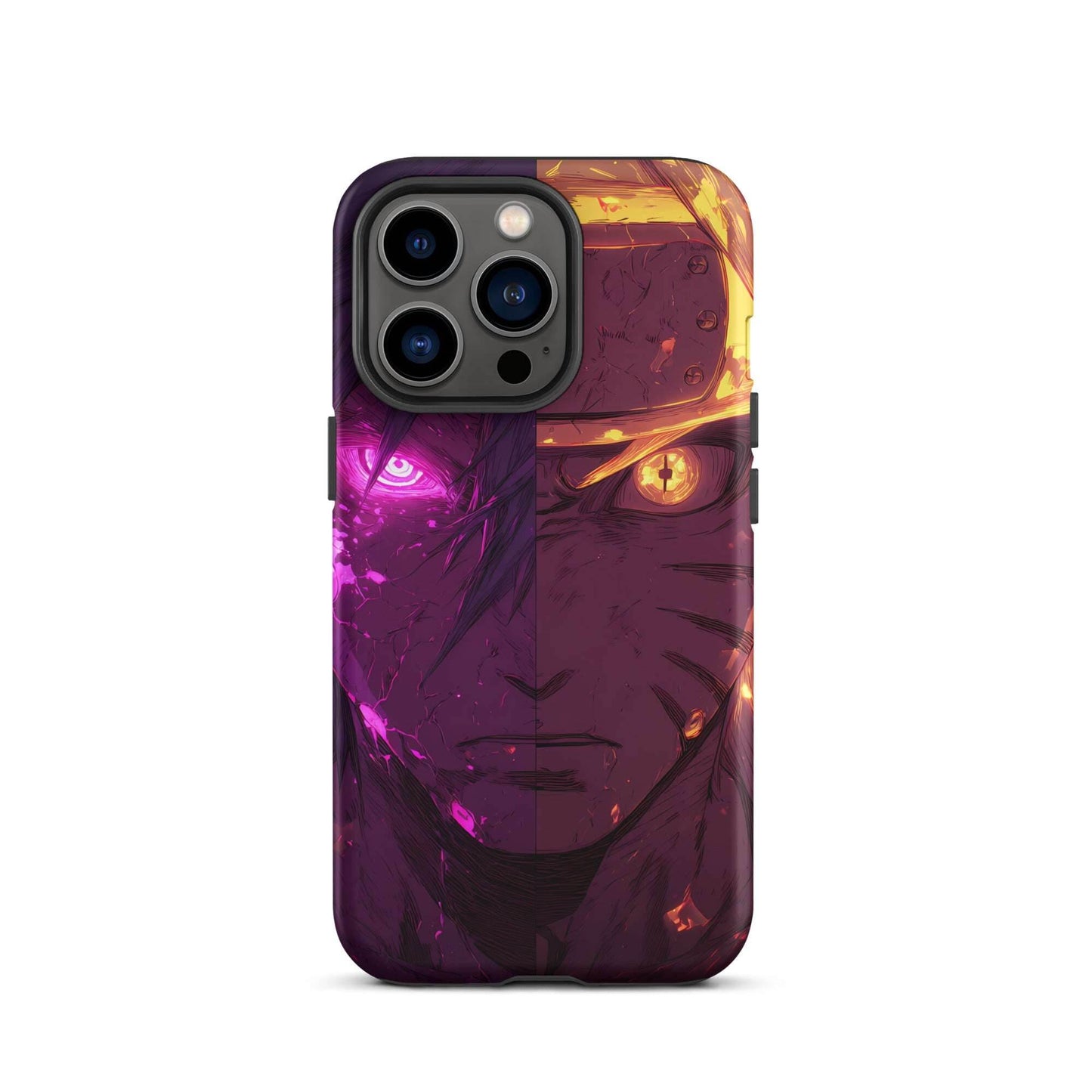 Sasuke Uchiha and Naruto Uzumaki, Naruto Shippuden Anime Tough Case for iPhone - Chromavolt