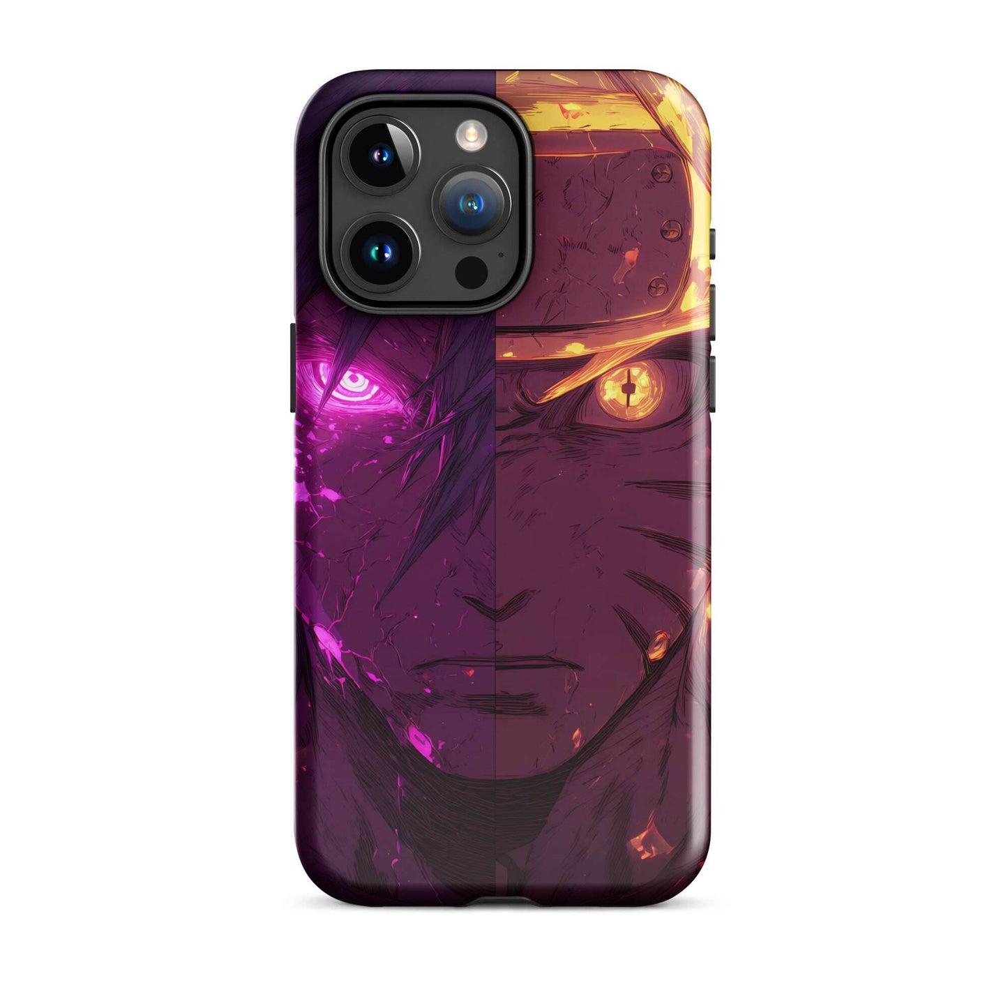 Sasuke Uchiha and Naruto Uzumaki, Naruto Shippuden Anime Tough Case for iPhone - Chromavolt