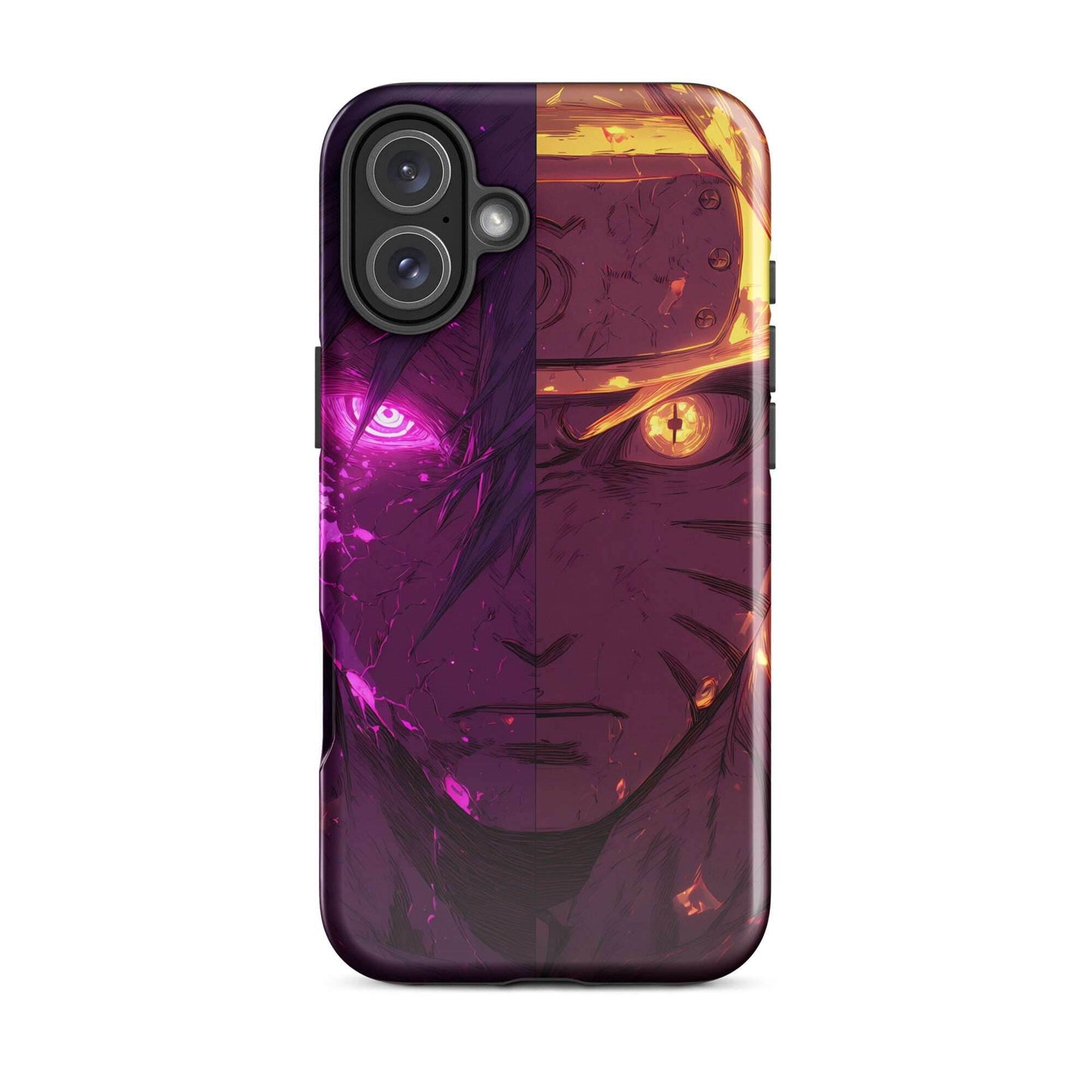 Sasuke Uchiha and Naruto Uzumaki, Naruto Shippuden Anime Tough Case for iPhone - Chromavolt
