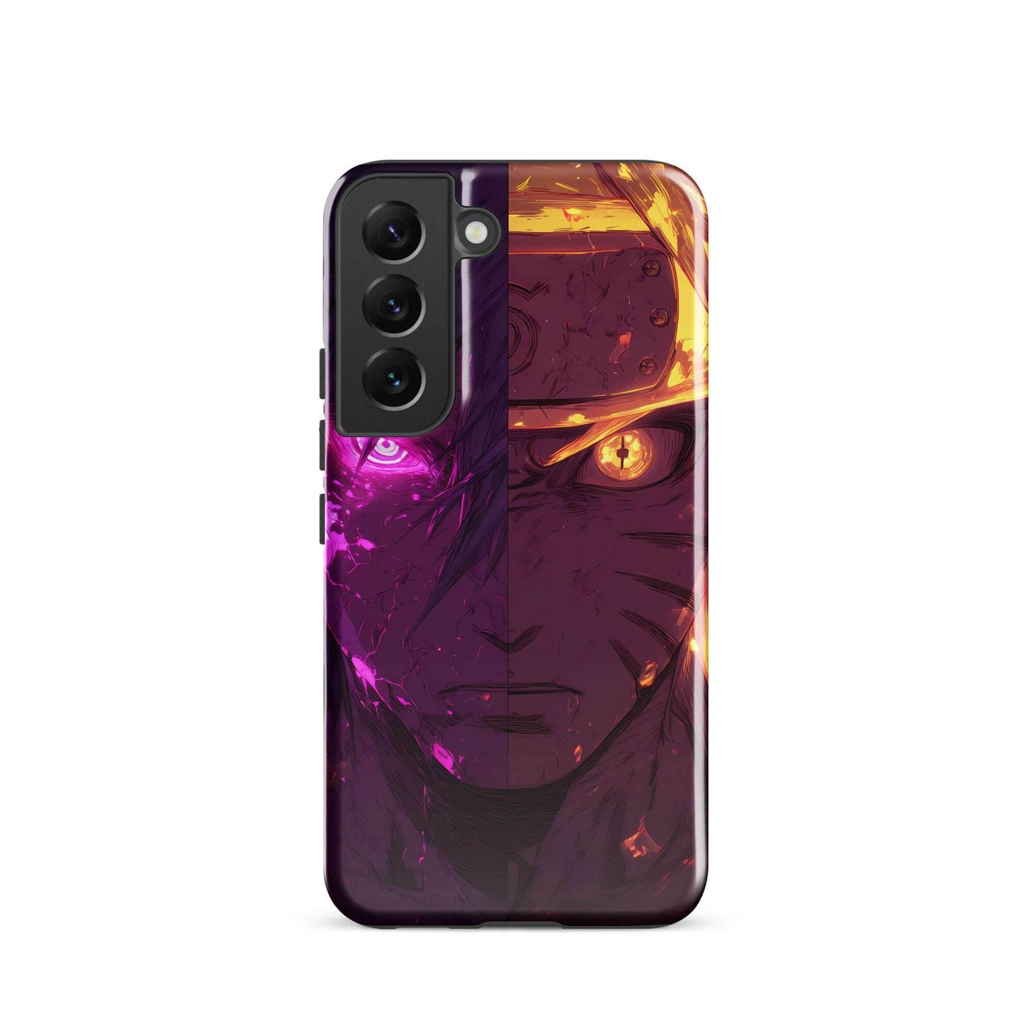 Sasuke Uchiha and Naruto Uzumaki, Naruto Shippuden Anime Tough case for Samsung - Chromavolt
