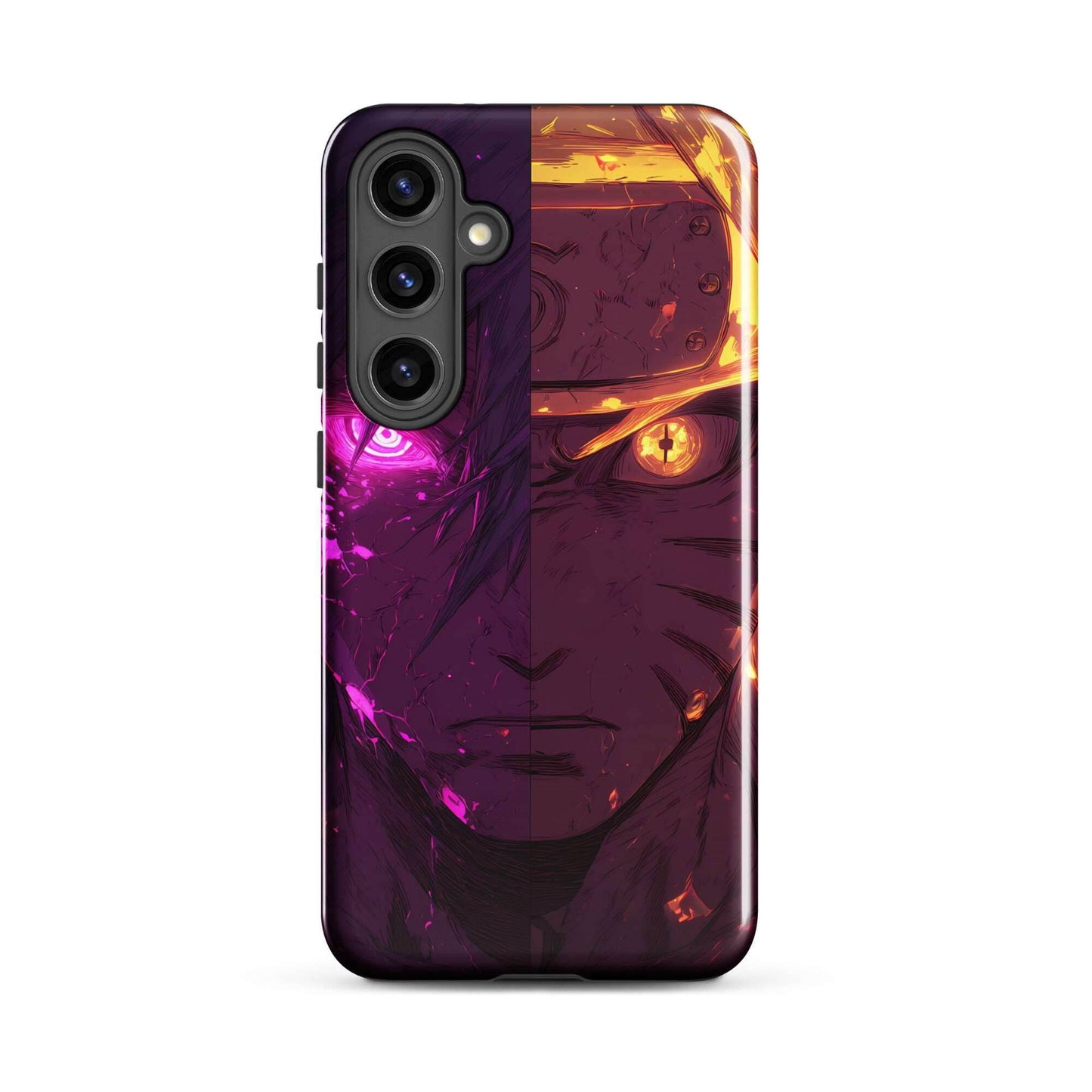 Sasuke Uchiha and Naruto Uzumaki, Naruto Shippuden Anime Tough case for Samsung - Chromavolt