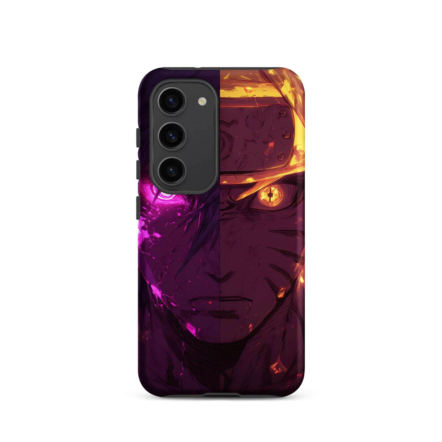Sasuke Uchiha and Naruto Uzumaki, Naruto Shippuden Anime Tough case for Samsung - Chromavolt
