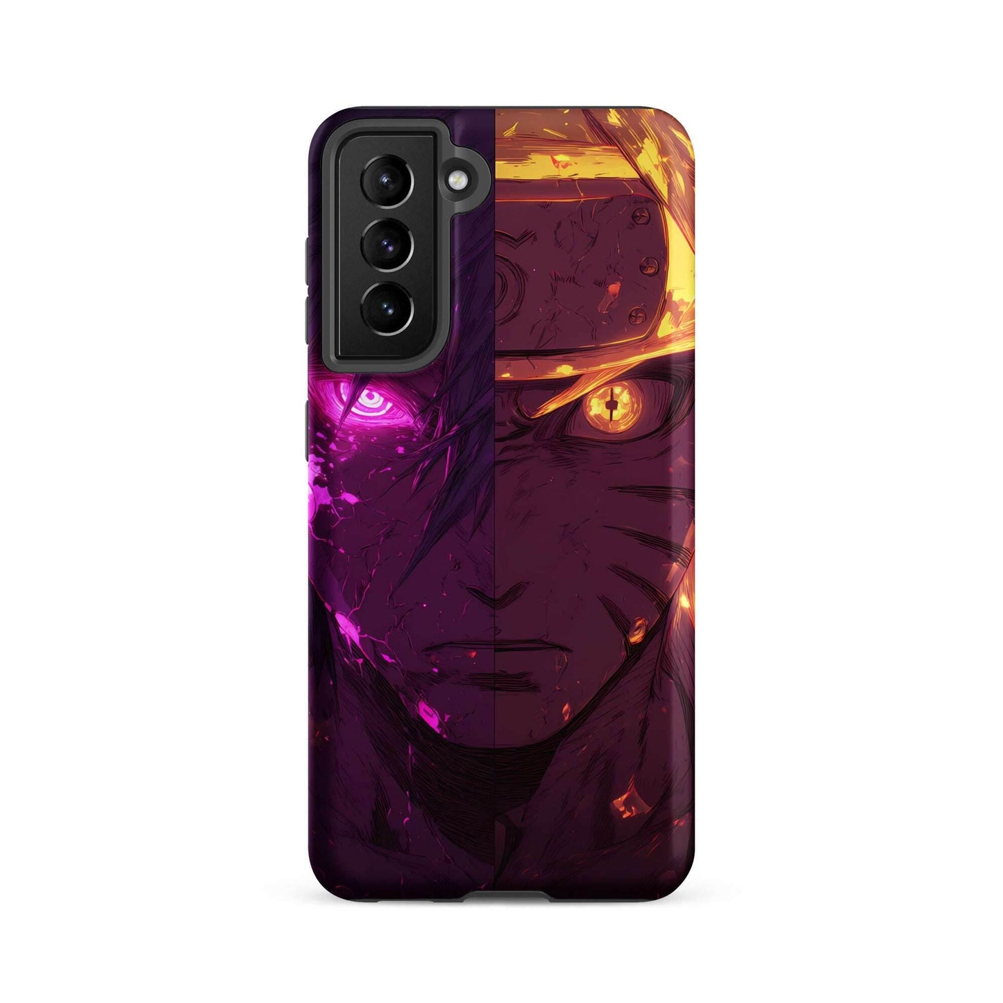 Sasuke Uchiha and Naruto Uzumaki, Naruto Shippuden Anime Tough case for Samsung - Chromavolt
