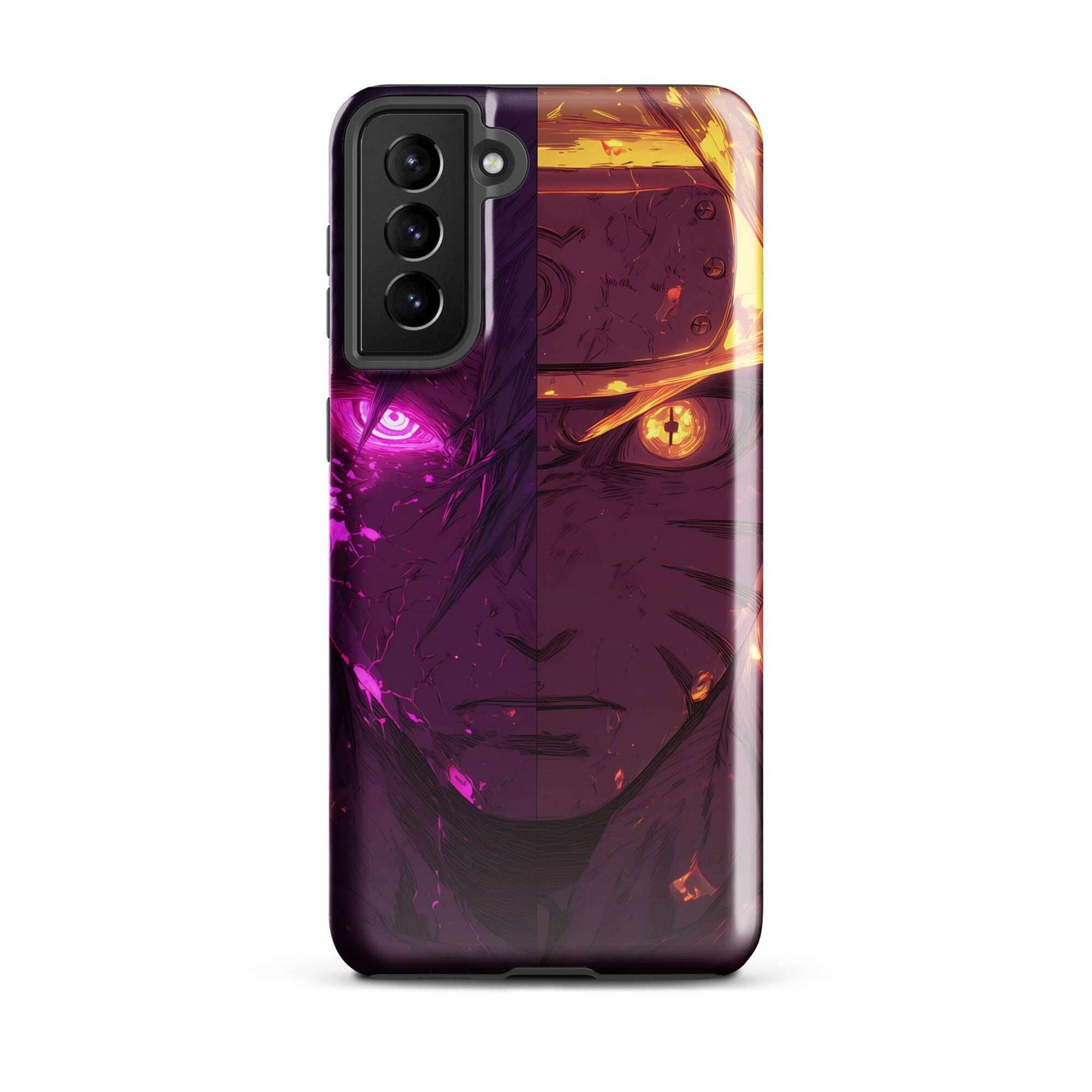 Sasuke Uchiha and Naruto Uzumaki, Naruto Shippuden Anime Tough case for Samsung - Chromavolt