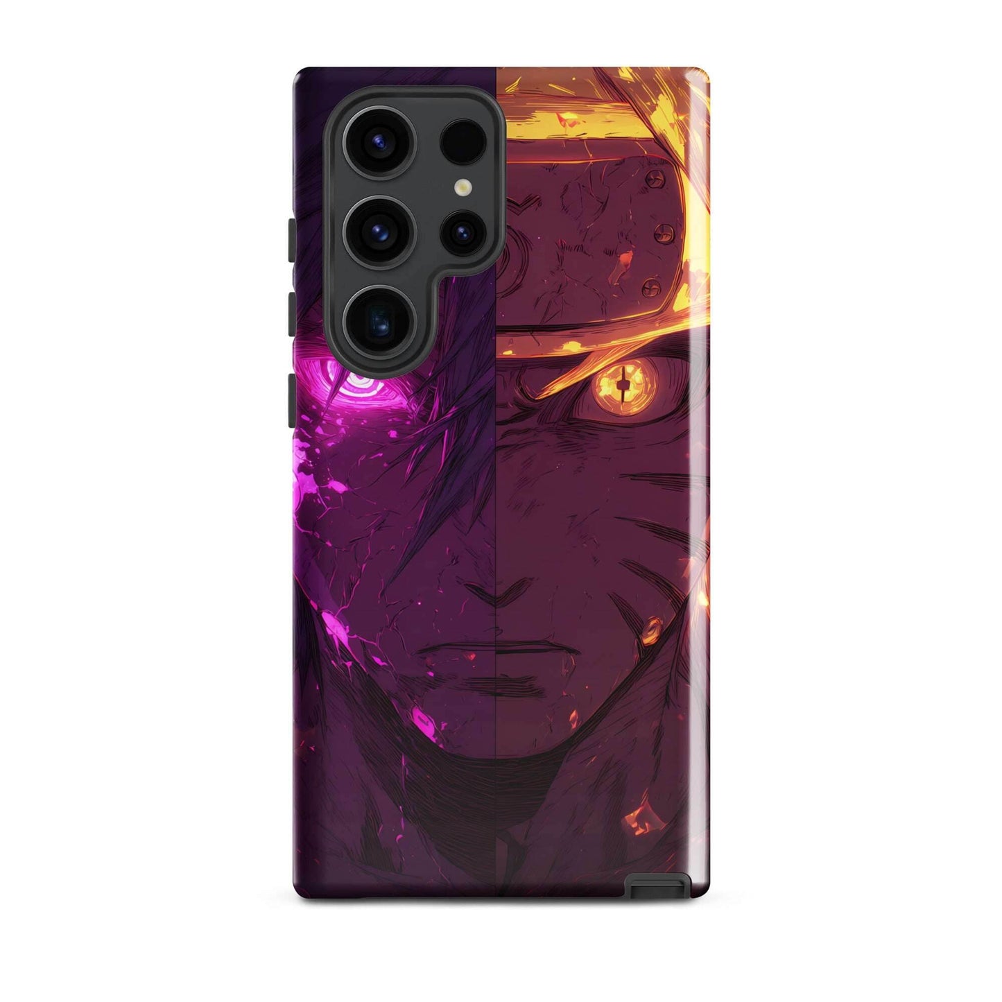 Sasuke Uchiha and Naruto Uzumaki, Naruto Shippuden Anime Tough case for Samsung - Chromavolt