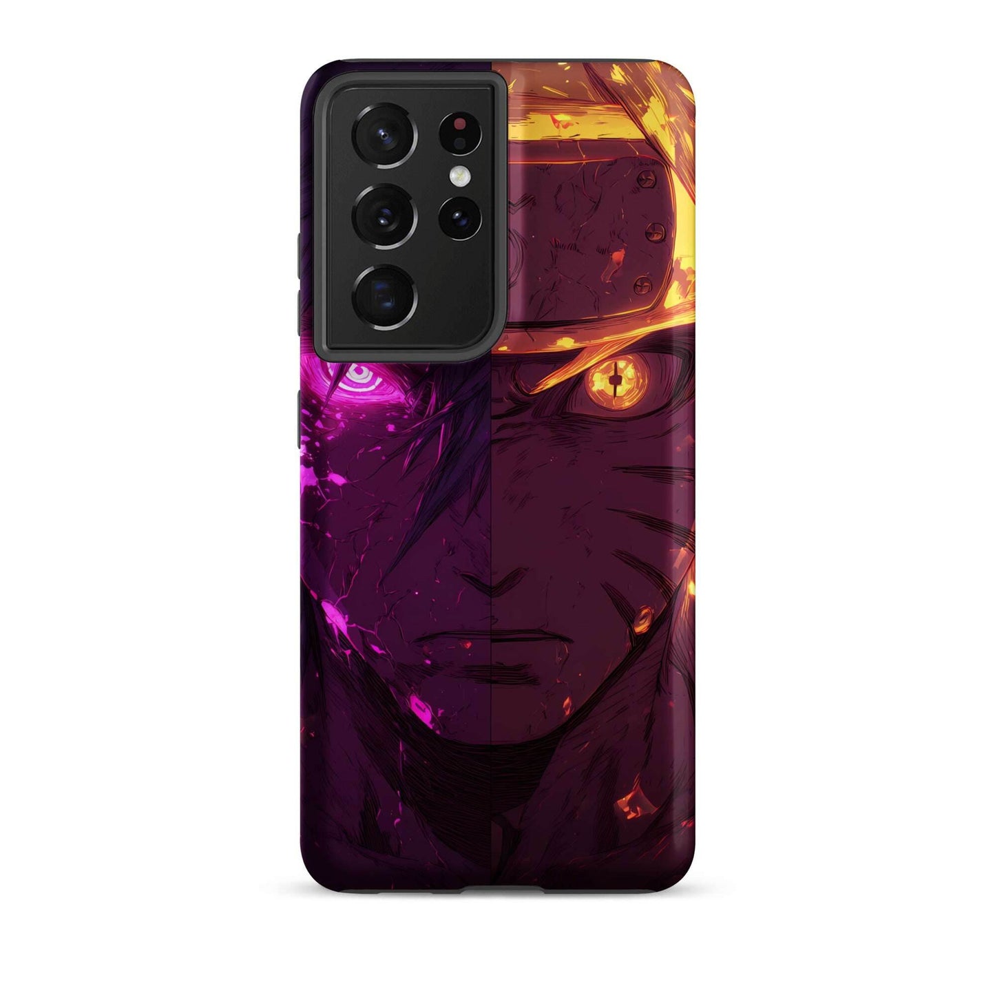 Sasuke Uchiha and Naruto Uzumaki, Naruto Shippuden Anime Tough case for Samsung - Chromavolt