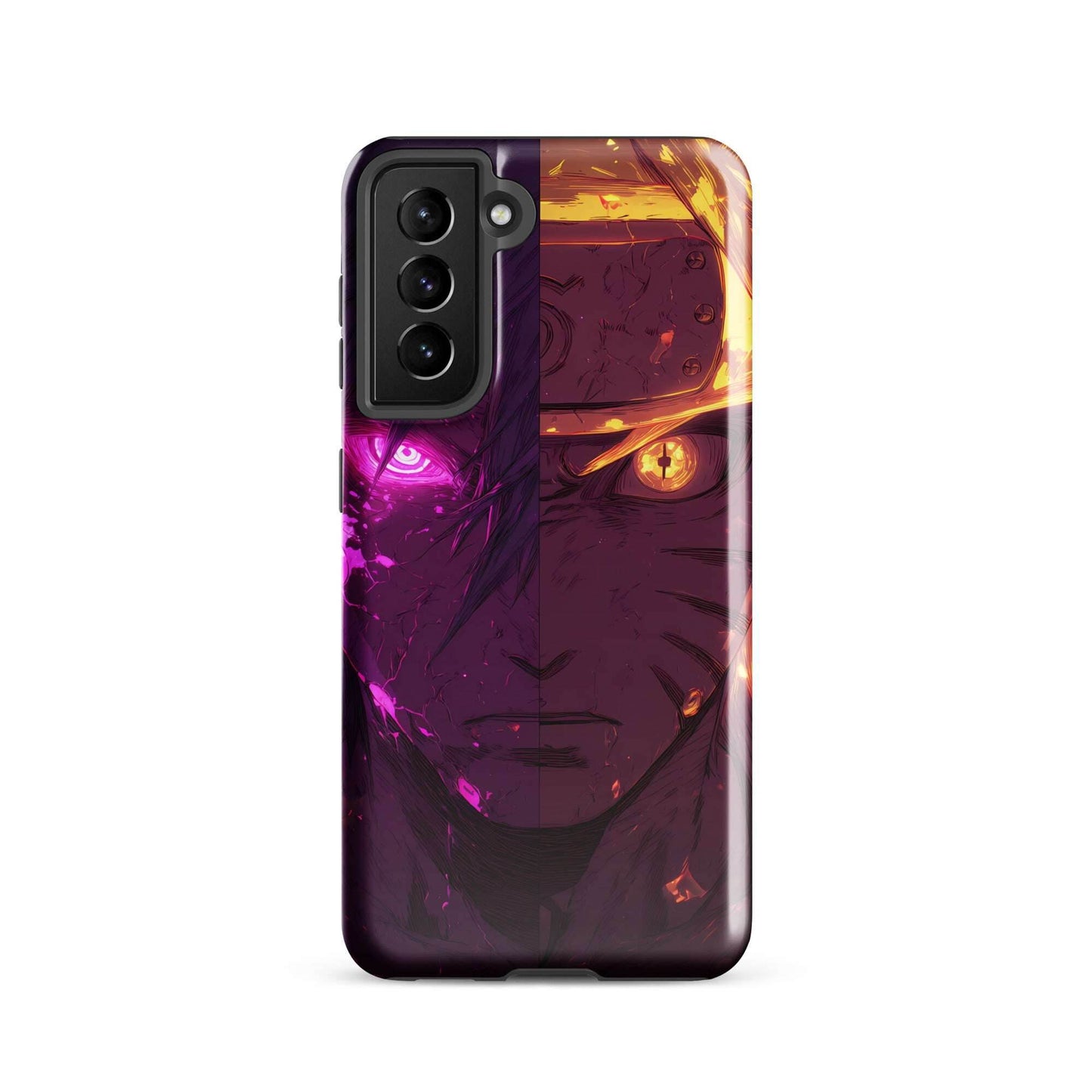 Sasuke Uchiha and Naruto Uzumaki, Naruto Shippuden Anime Tough case for Samsung - Chromavolt