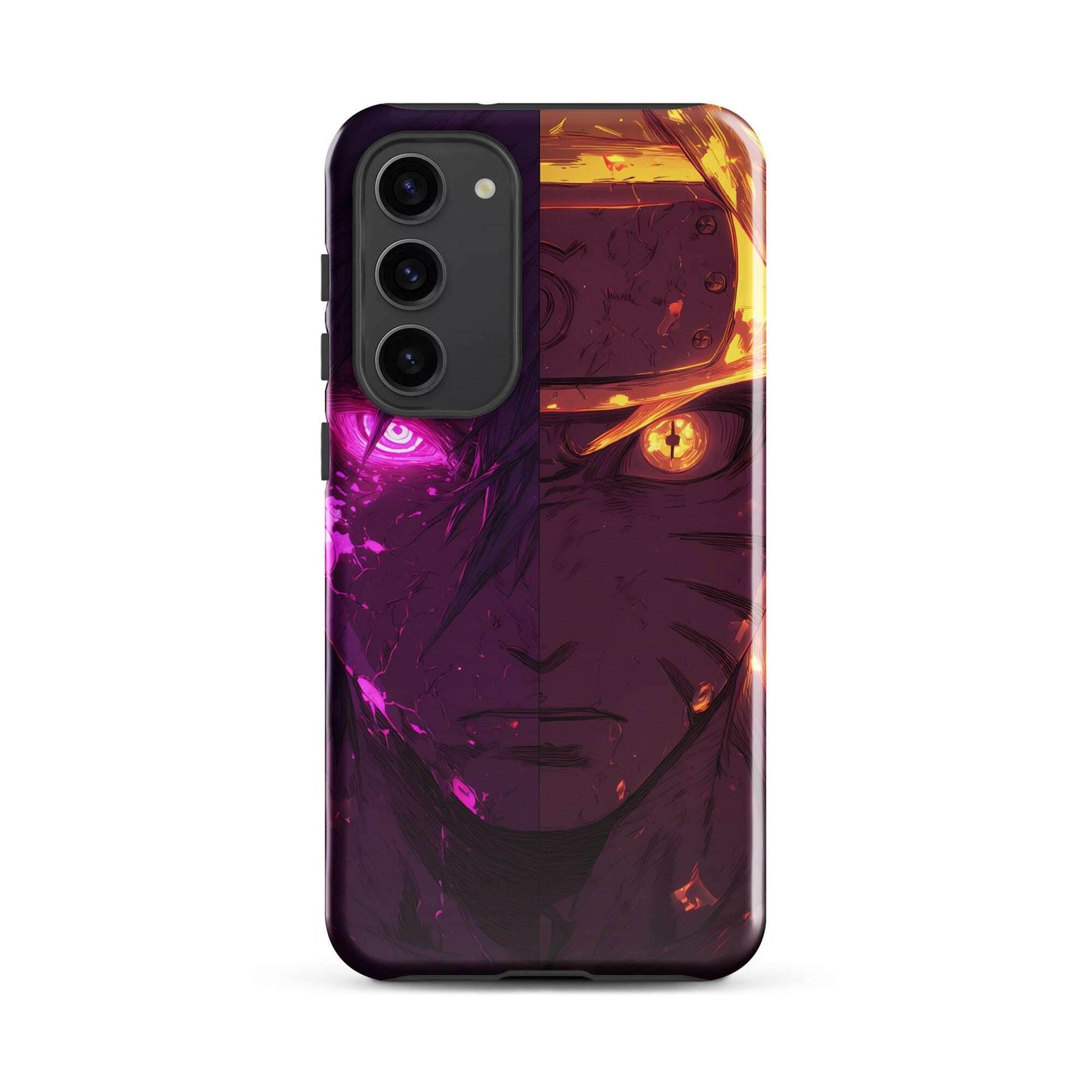 Sasuke Uchiha and Naruto Uzumaki, Naruto Shippuden Anime Tough case for Samsung - Chromavolt