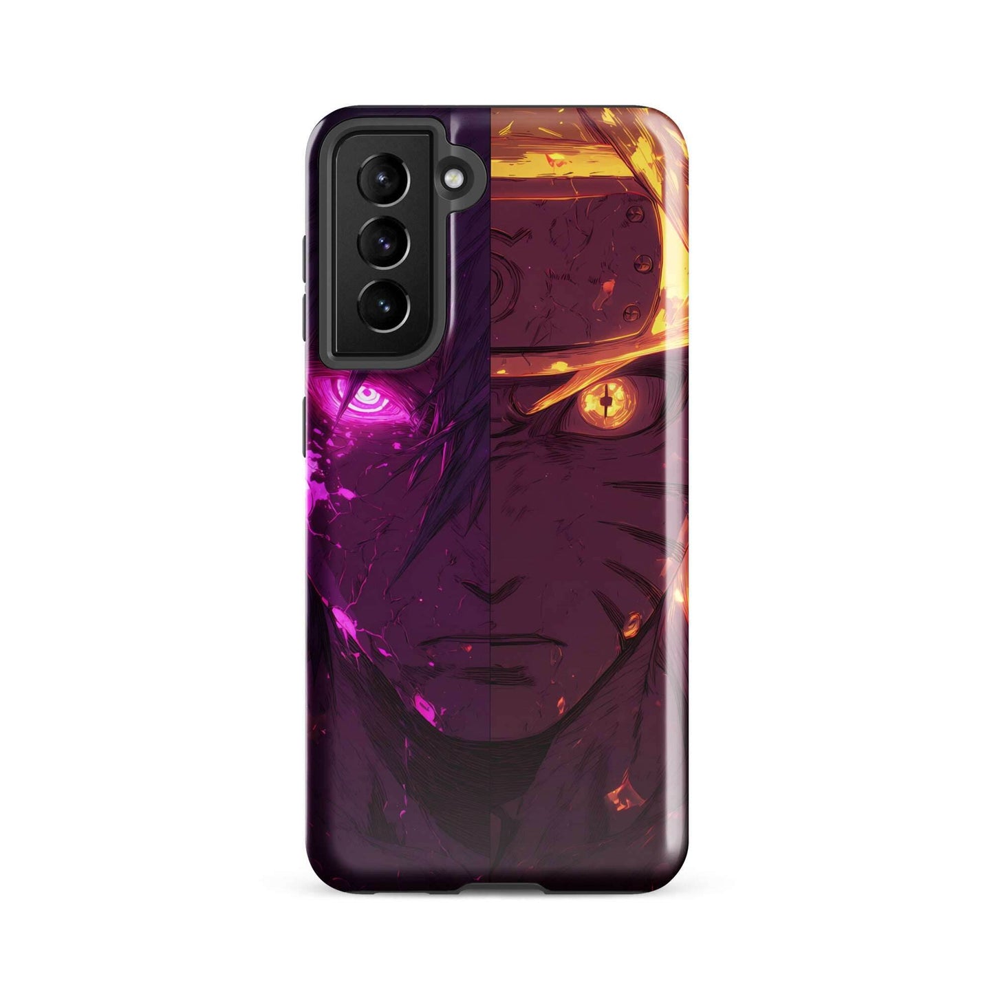 Sasuke Uchiha and Naruto Uzumaki, Naruto Shippuden Anime Tough case for Samsung - Chromavolt