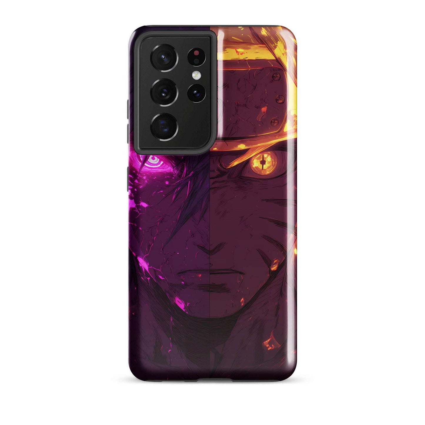 Sasuke Uchiha and Naruto Uzumaki, Naruto Shippuden Anime Tough case for Samsung - Chromavolt
