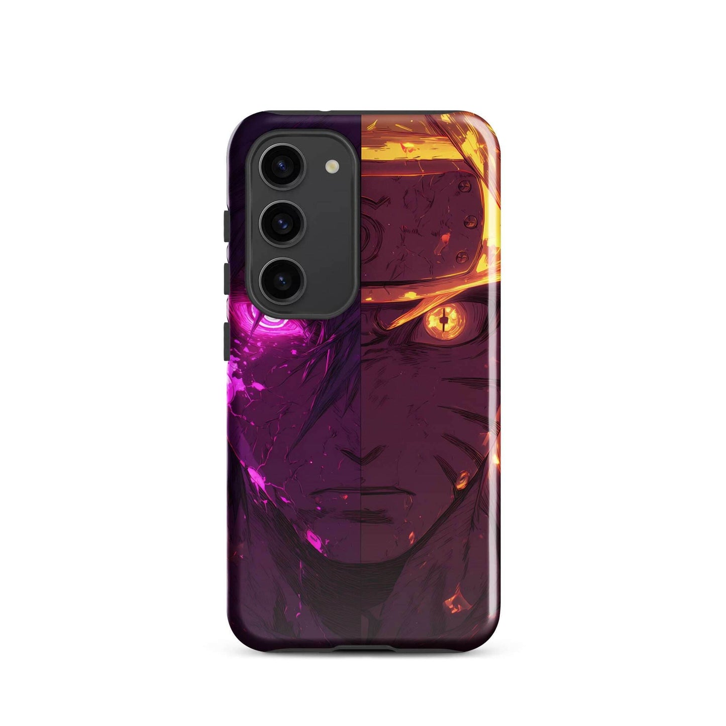 Sasuke Uchiha and Naruto Uzumaki, Naruto Shippuden Anime Tough case for Samsung - Chromavolt