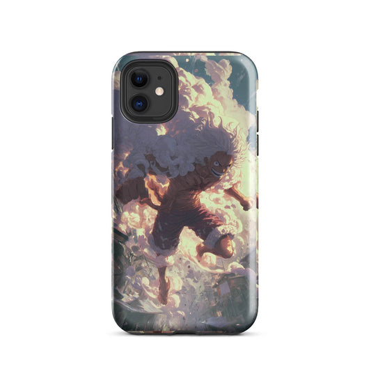 Monkey D Luffy Gear 5 Sun God Nika, One Piece Anime Tough Case for iPhone® - Chromavolt