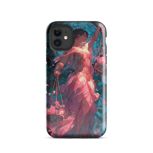Libra Zodiac Sign Fan Art Tough Case for iPhone® - Chromavolt