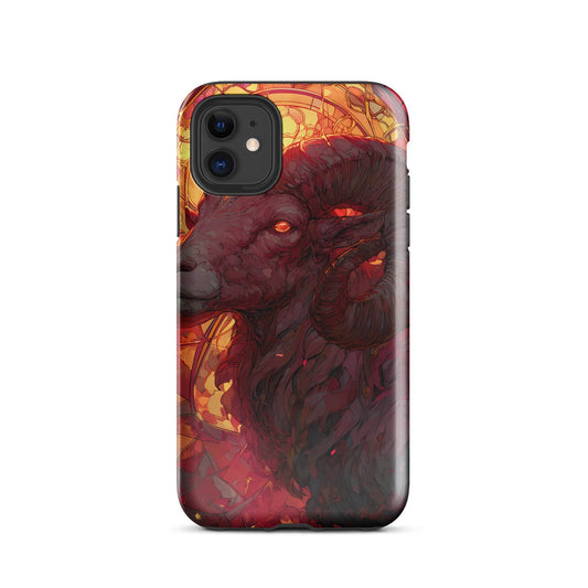 Aries Zodiac Sign Fan Art Tough Case for iPhone® - Chromavolt
