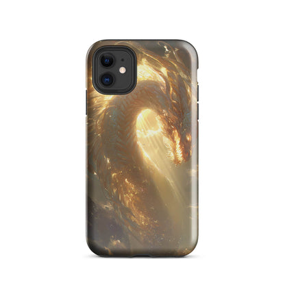 Light Dragon: The Celestial Flame Tough Case for iPhone® - Chromavolt
