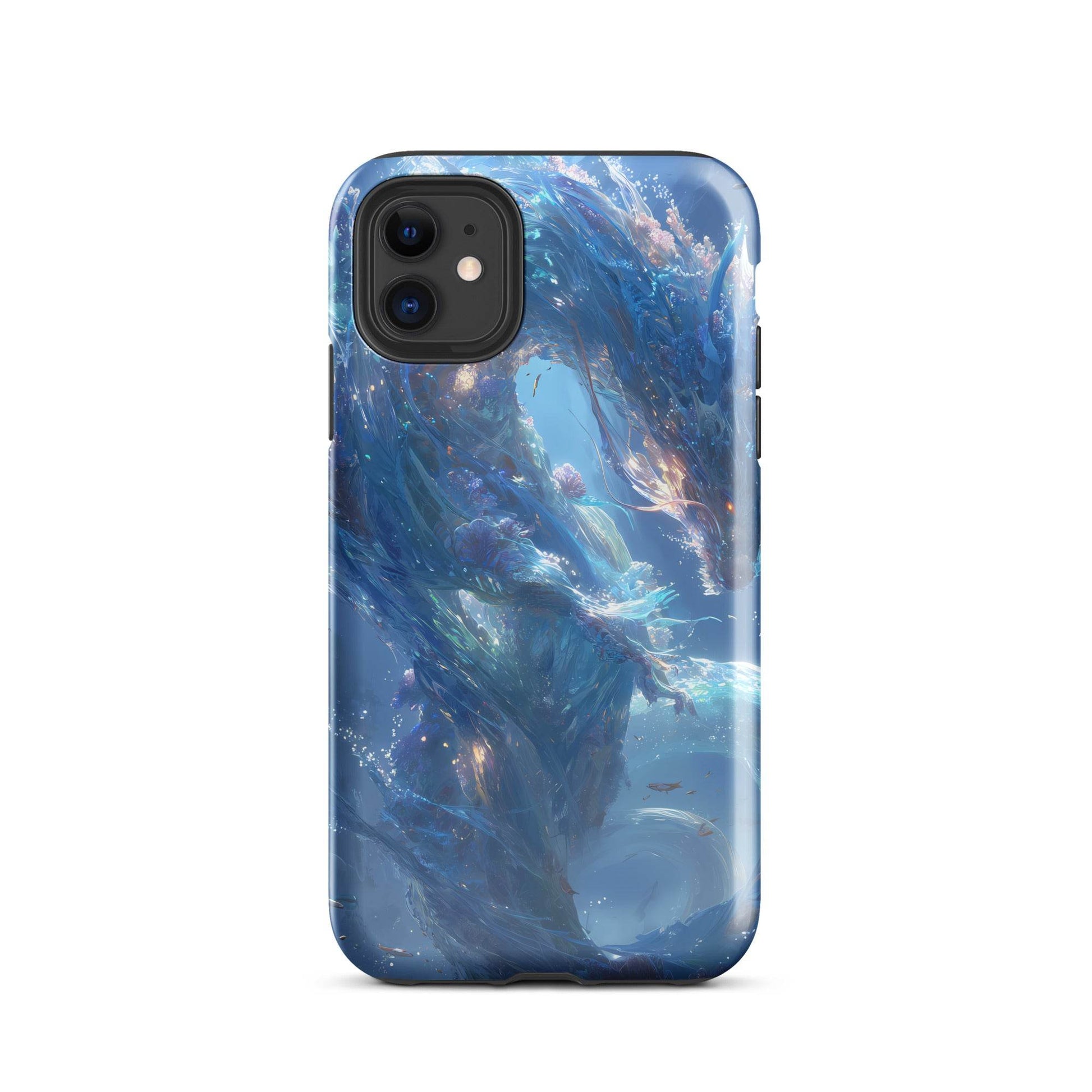 Water Dragon: The Serpent of Serenity Tough Case for iPhone® - Chromavolt