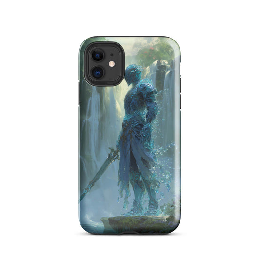 Water Elemental Knight, Original Anime Art Tough Case for iPhone® - Chromavolt