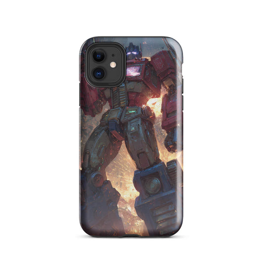 Optimus Prime Transformers Anime Fan Art Tough Case for iPhone® - Chromavolt