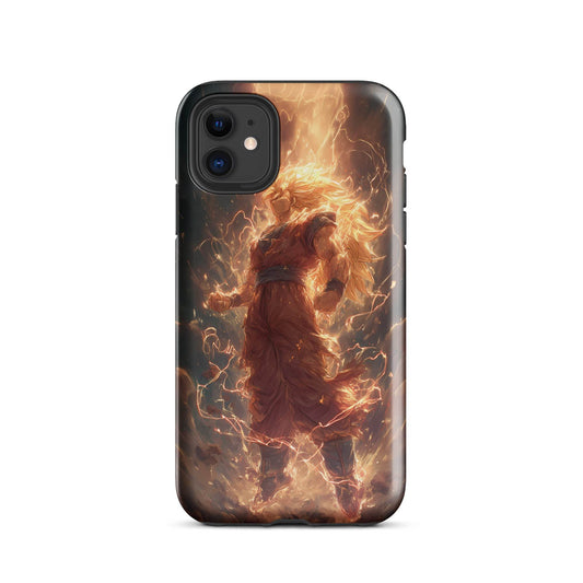Super Saiyan 3 Goku, Dragon Ball Z Anime Fan Art Tough Case for iPhone® - Chromavolt