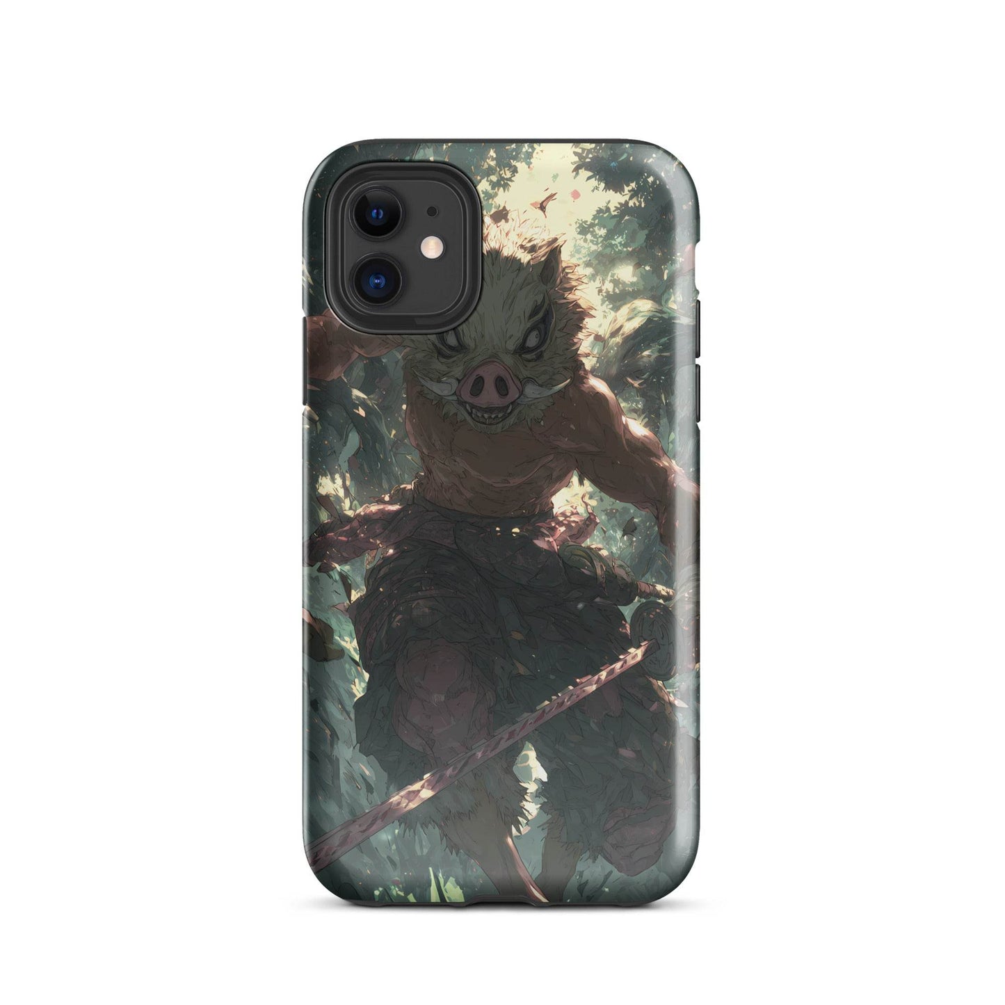 Inosuke Hashibira Demon Slayer Anime Fan Art Tough Case for iPhone® - Chromavolt